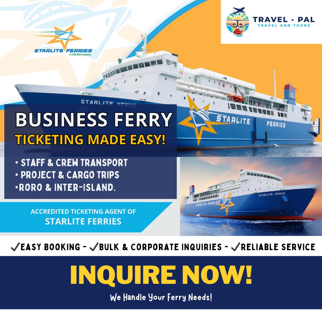🚢 Business Ferry Ticketing... - Travel-Pal Travel and Tours | Facebook