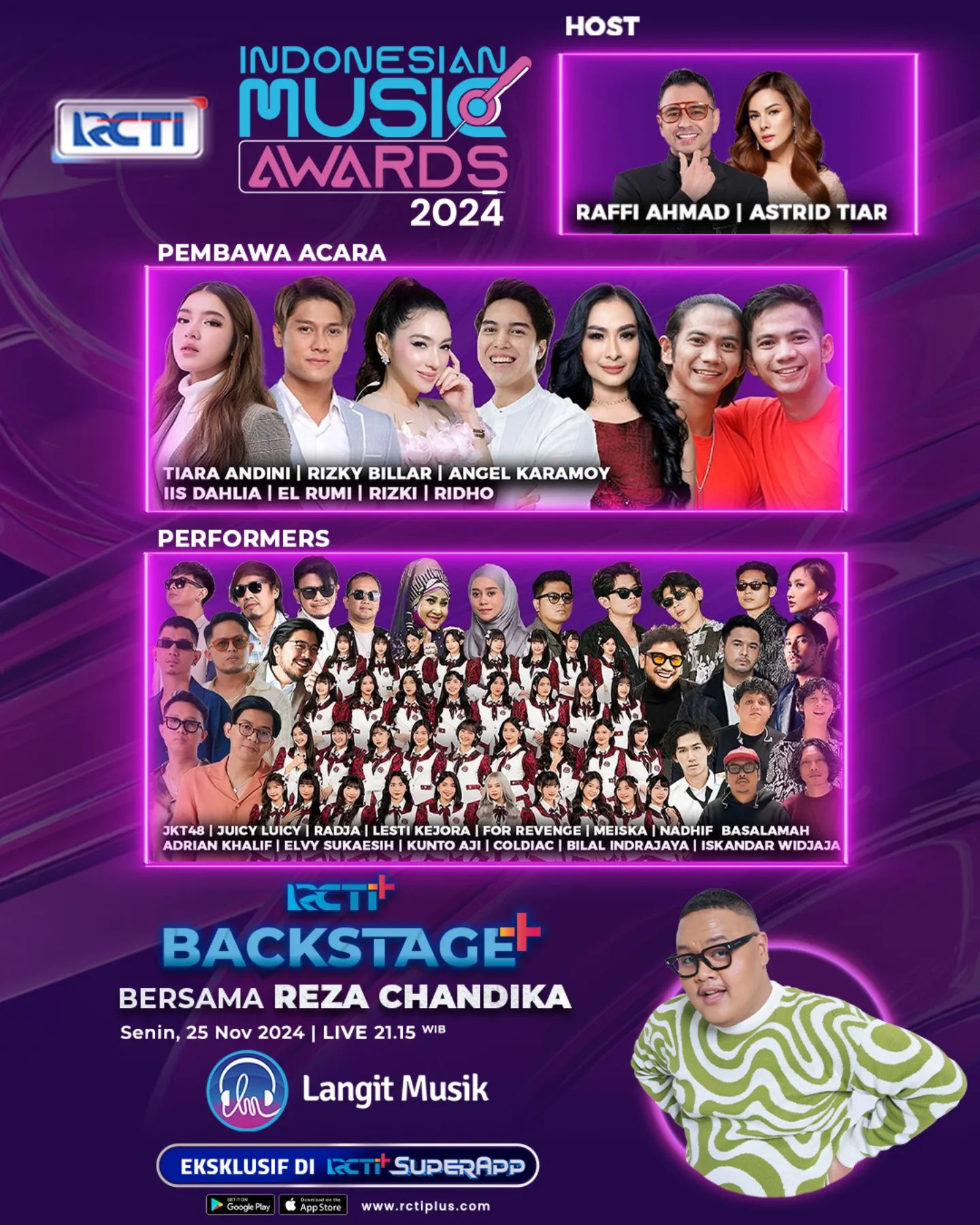 RCTIplus - 🎶 INDONESIAN MUSIC AWARDS 2024 🎶 Malam... | Facebook