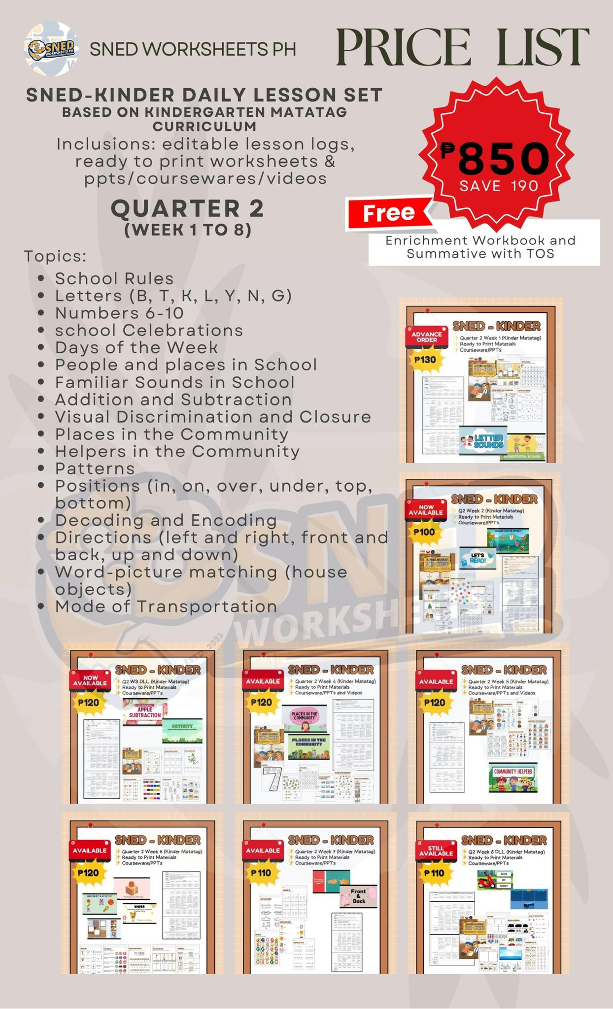 SPED/SNEd Worksheets PH added a... - SPED/SNEd Worksheets PH