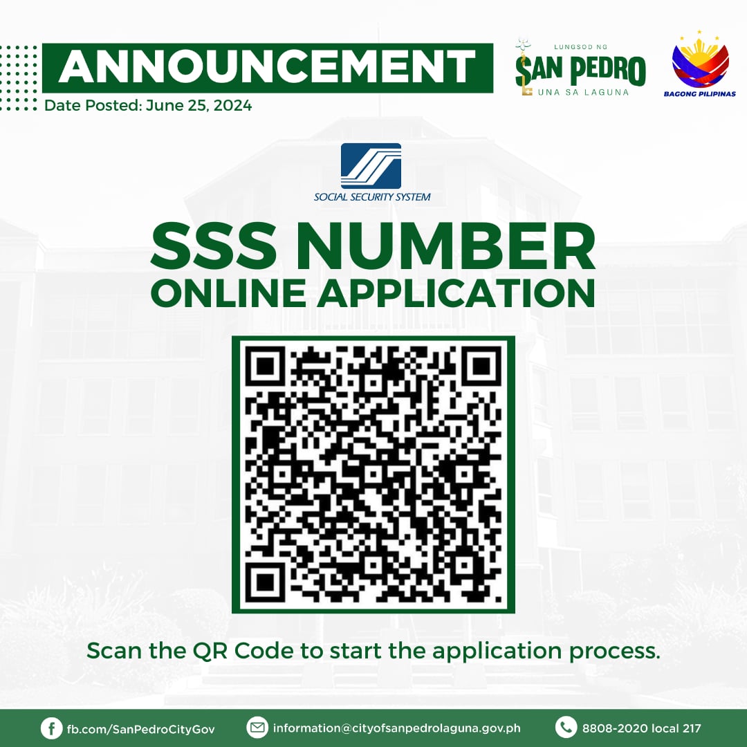 ANNOUNCEMENT | SSS San... - City Government of San Pedro | Facebook