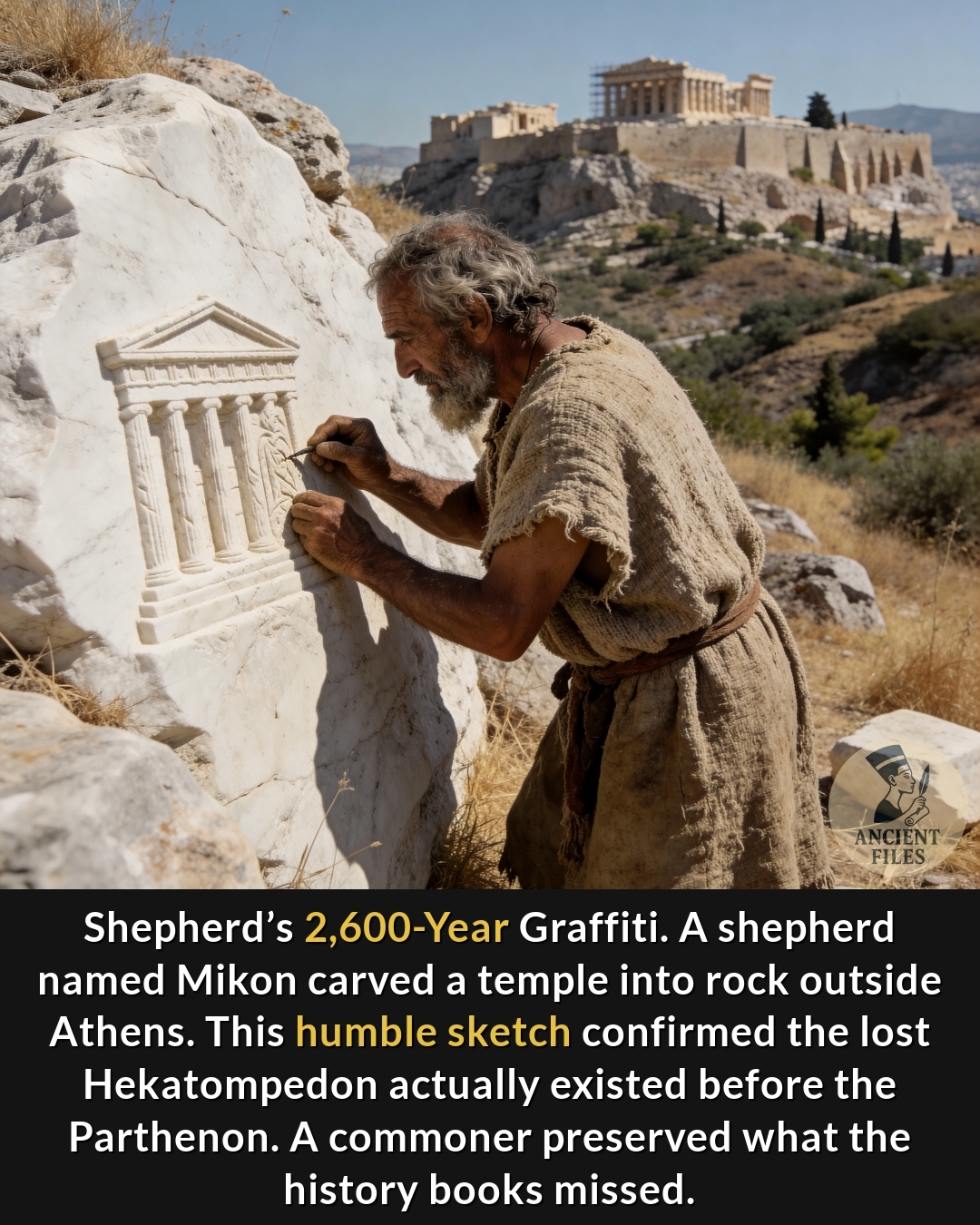 Ancient - In the 6th century BCE, a shepherd named Mikon carved a ...