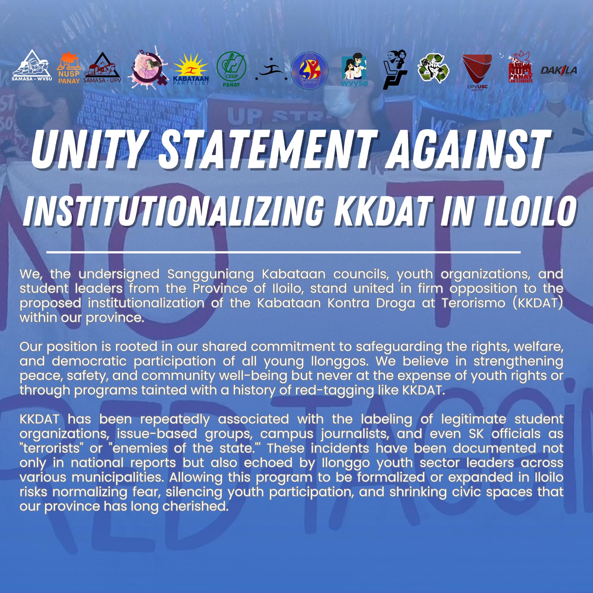 UNITY... - Western Visayas Youth and Students Alliance | Facebook