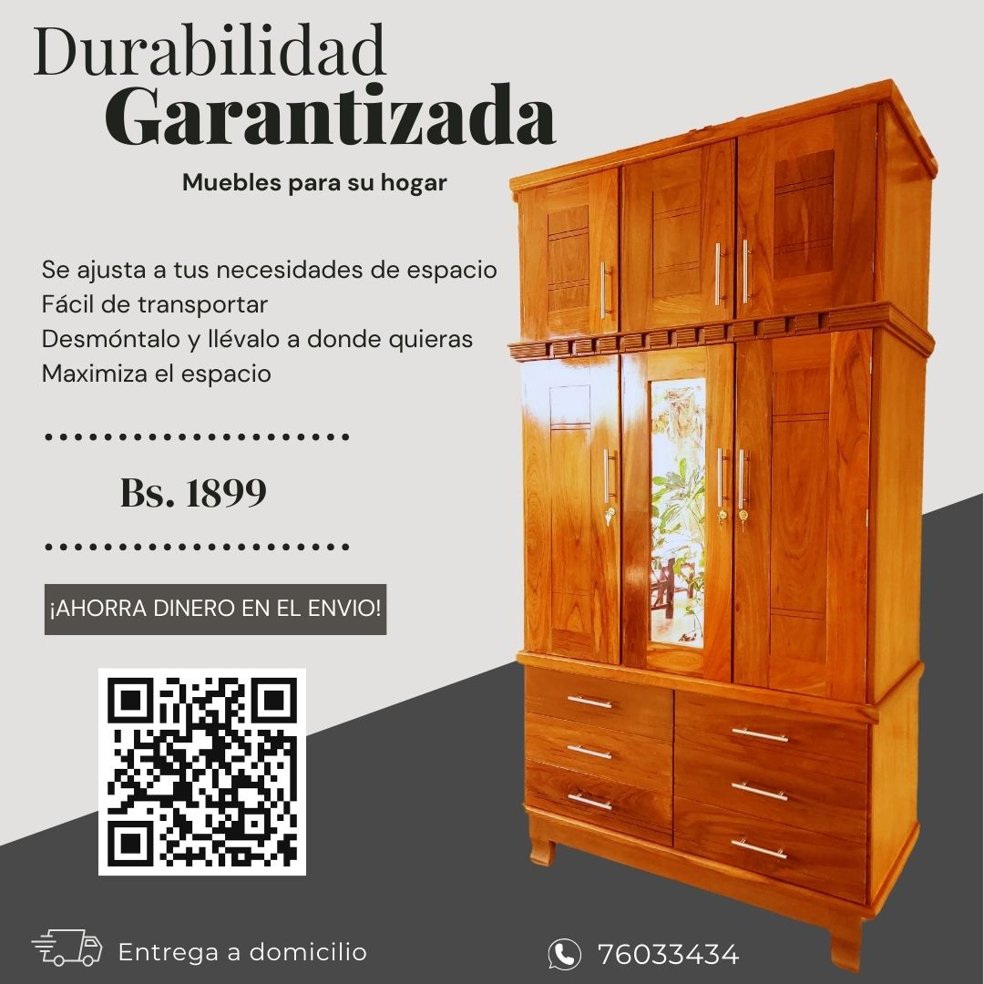 Muebleria - ⭐⭐⭐⭐⭐ ¡Renueva tu espacio con estilo! Ropero de 3 cuerpos ...