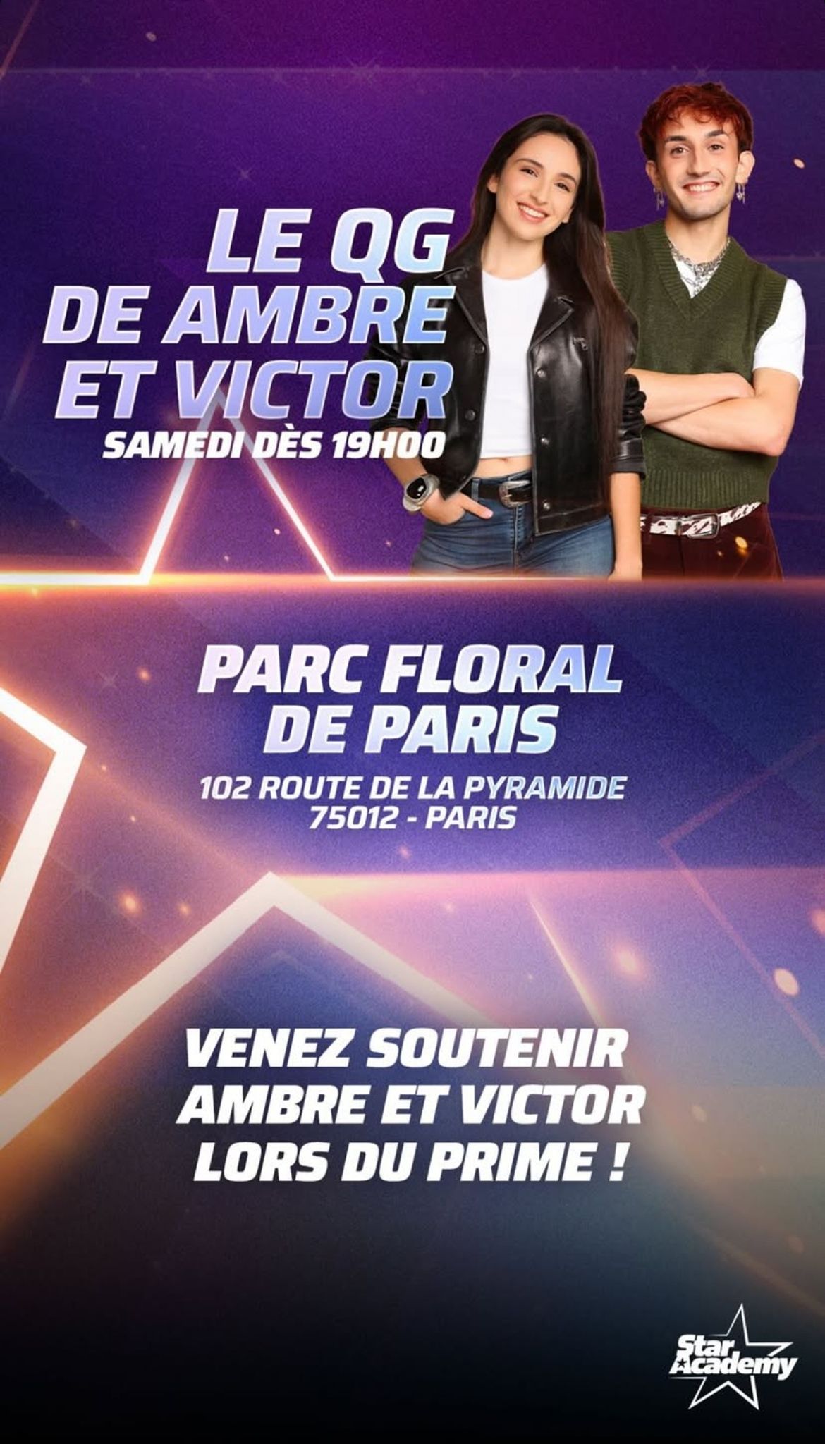 Star - ⭐ Les fans de Victor et Ambre peuvent aller les soutenir samedi ...