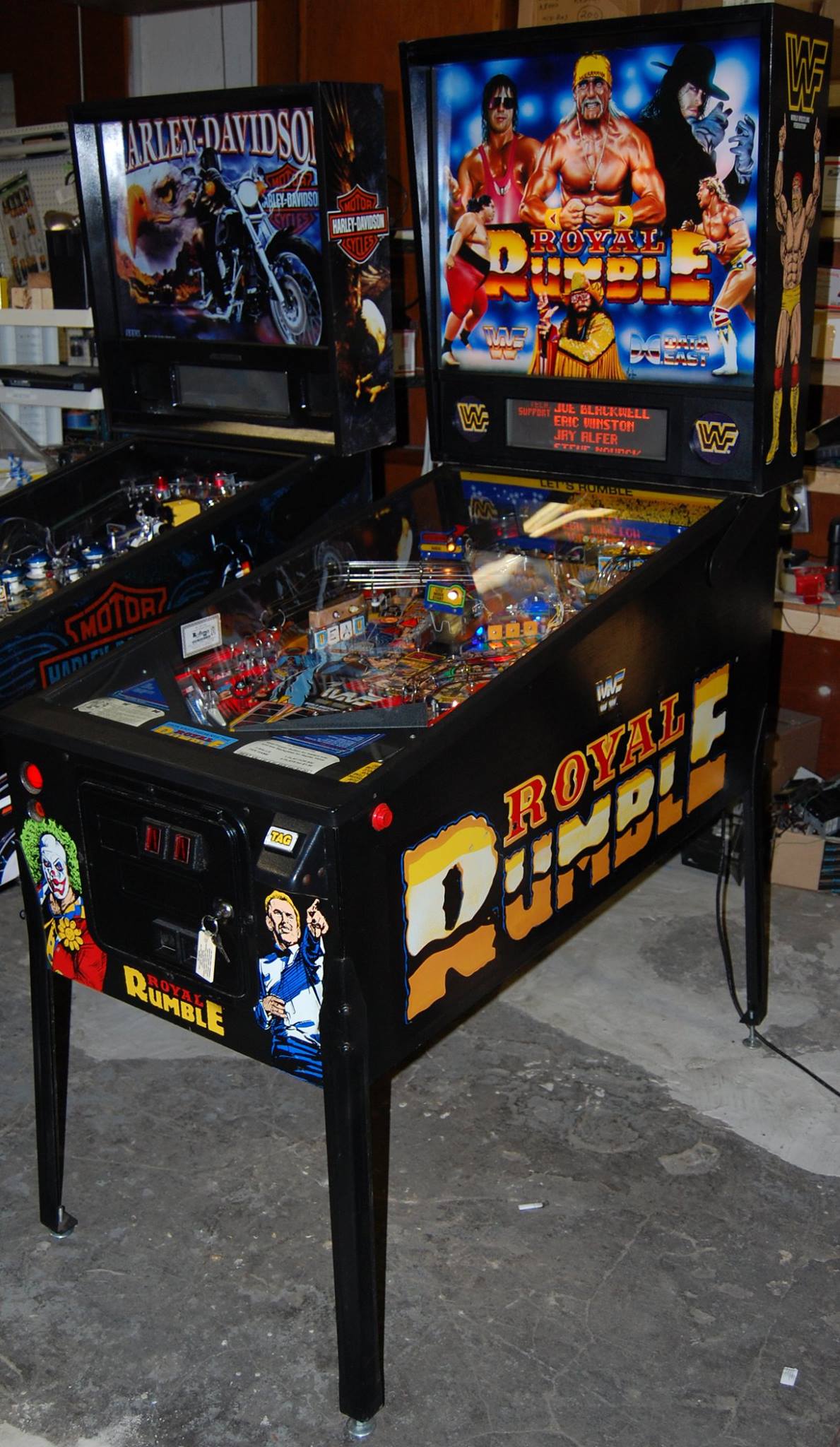 WWF Royal Rumble Pinball... - East Coast Coin-Op & Amusements