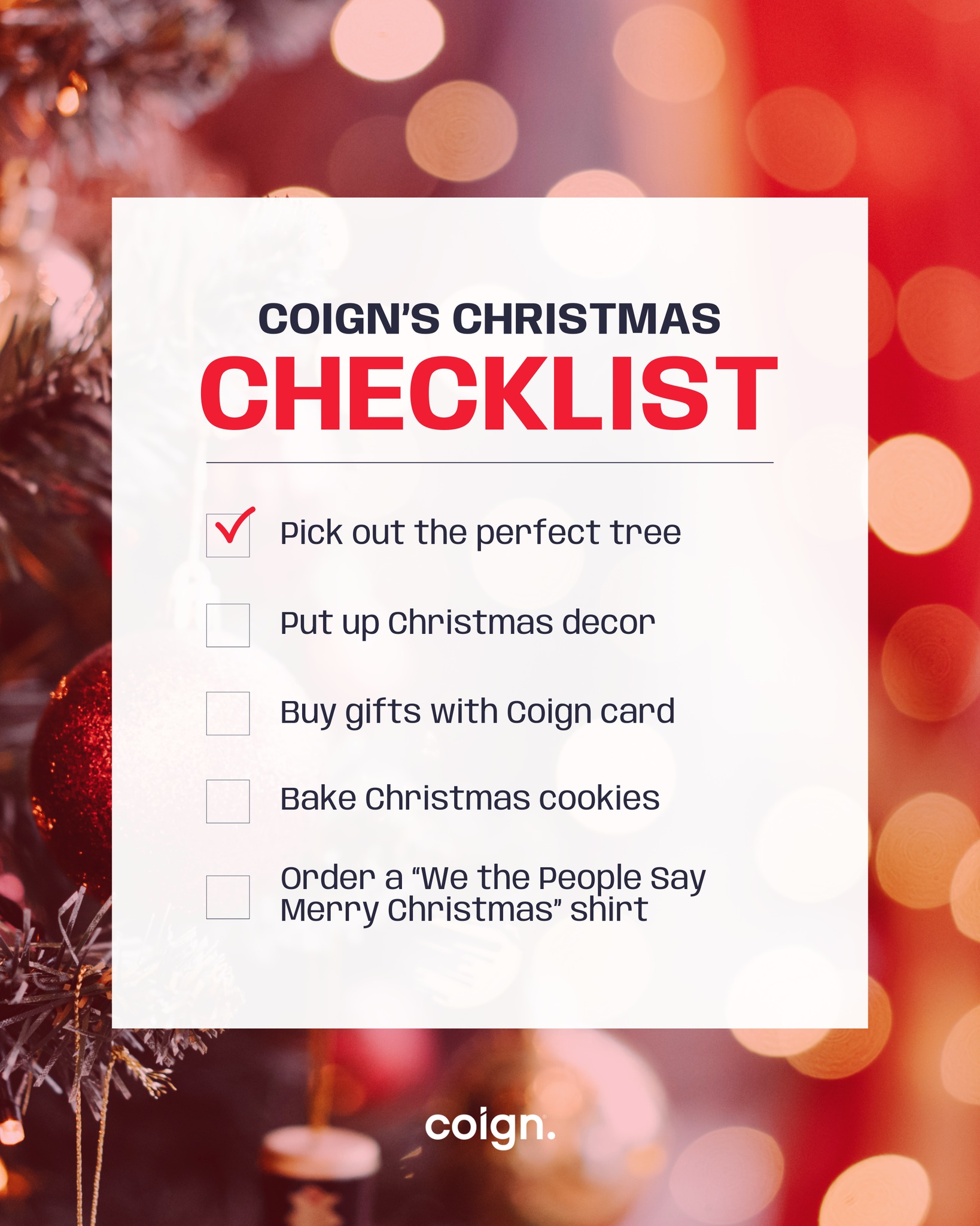 Coign - As Santa checks his list twice, make sure to check... | Facebook