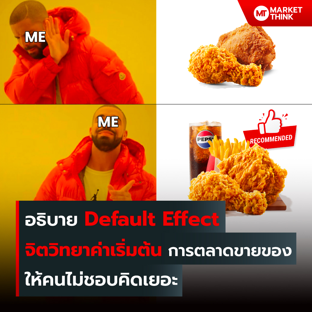 MarketThink - อธิบาย Default Effect จิตวิทยาค่าเริ่มต้น...