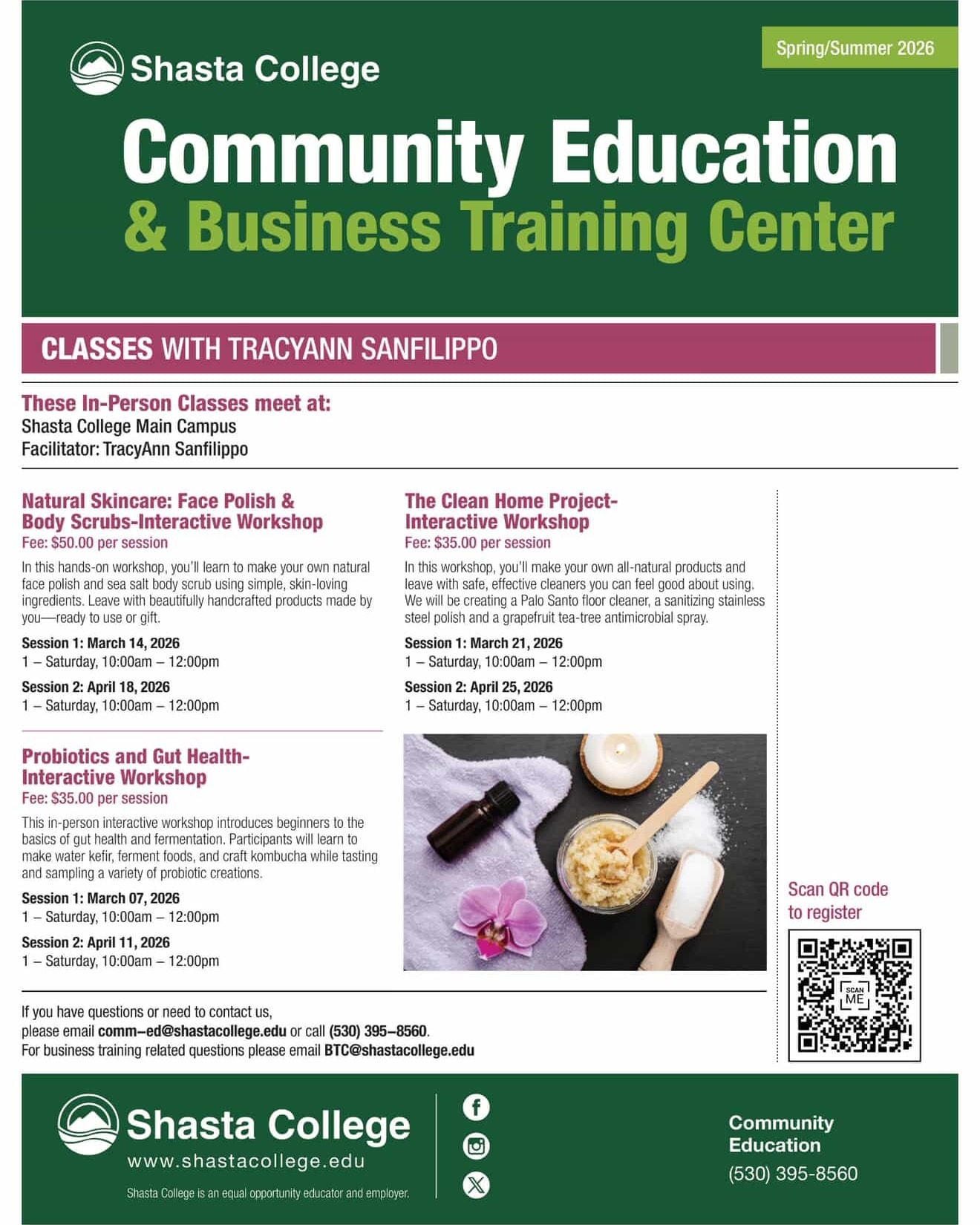 Redding - 🌿 Hands-On Learning at Shasta College – Spring & Summer 2026 ...