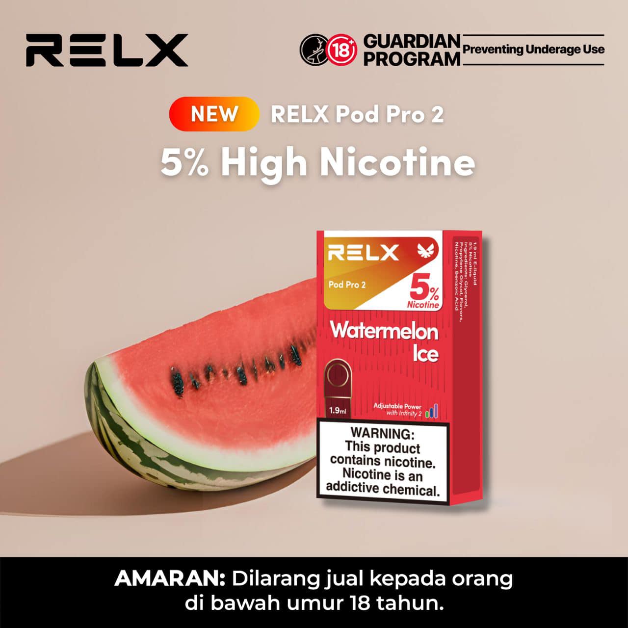 relx pod pro watermelon with Higher Satisfaction Time to feel the 