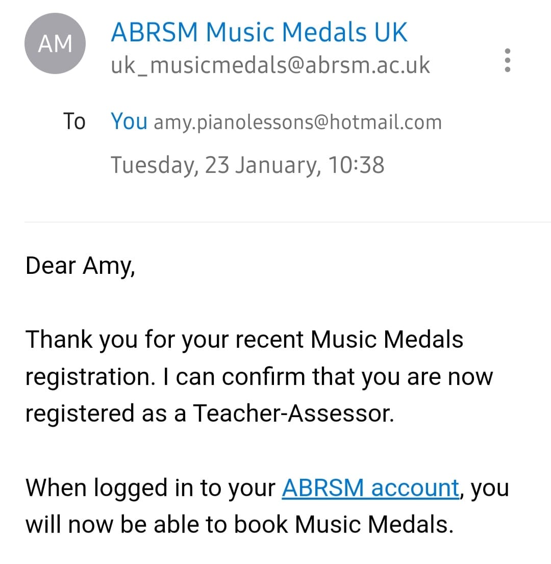 Amy Inniss Piano Lessons
