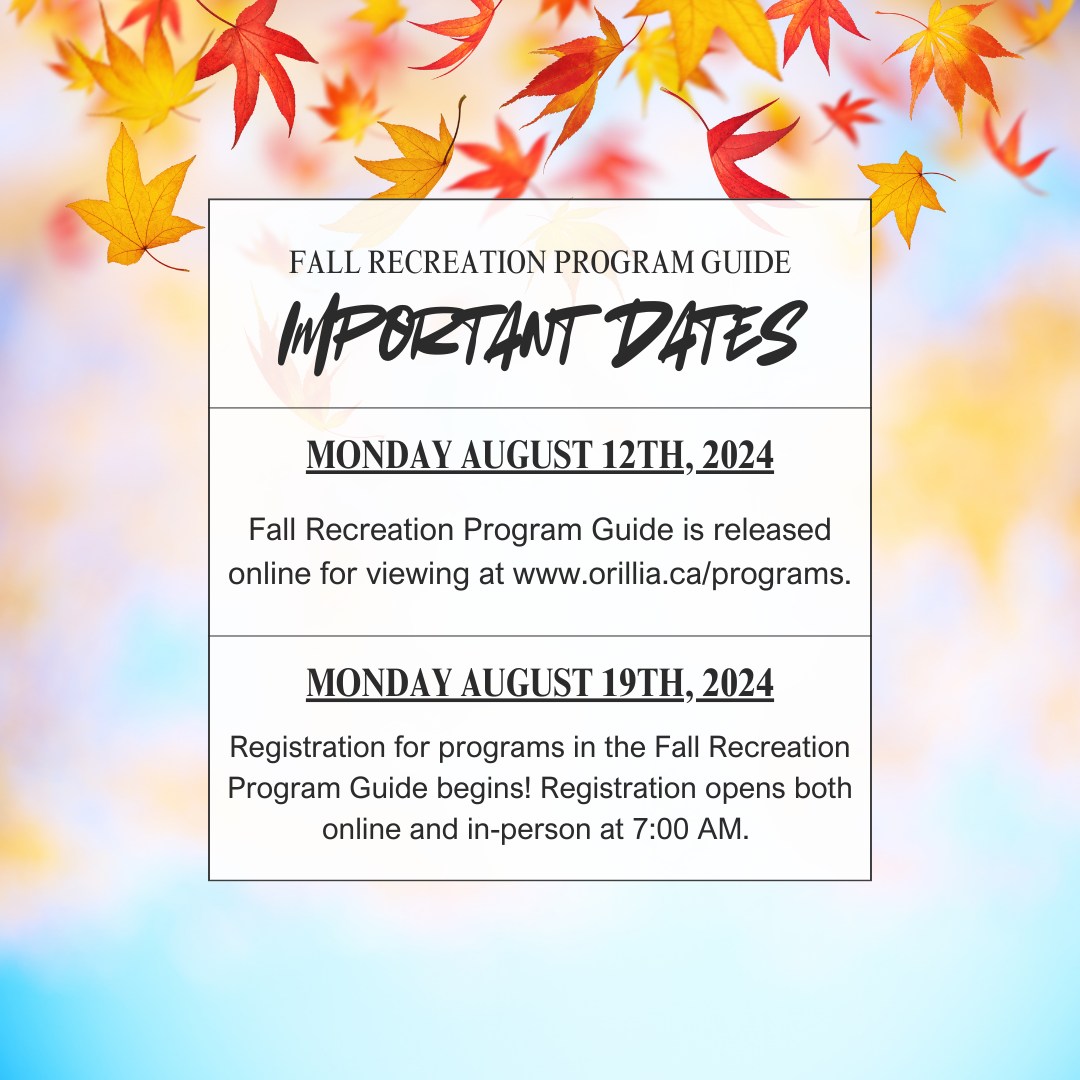 Have you heard?! The Fall... - Orillia Community Services