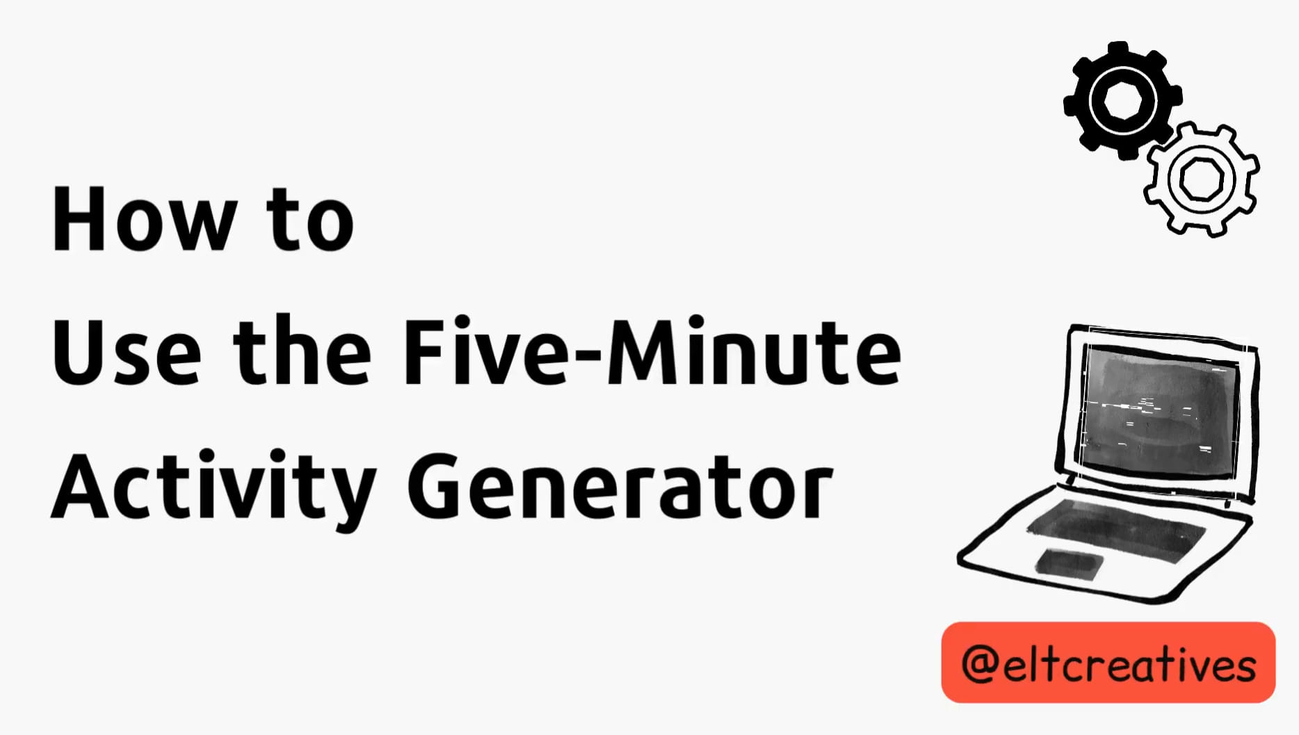 The Five-Minute Activity Generator... - Onthesamepage ELT | Facebook