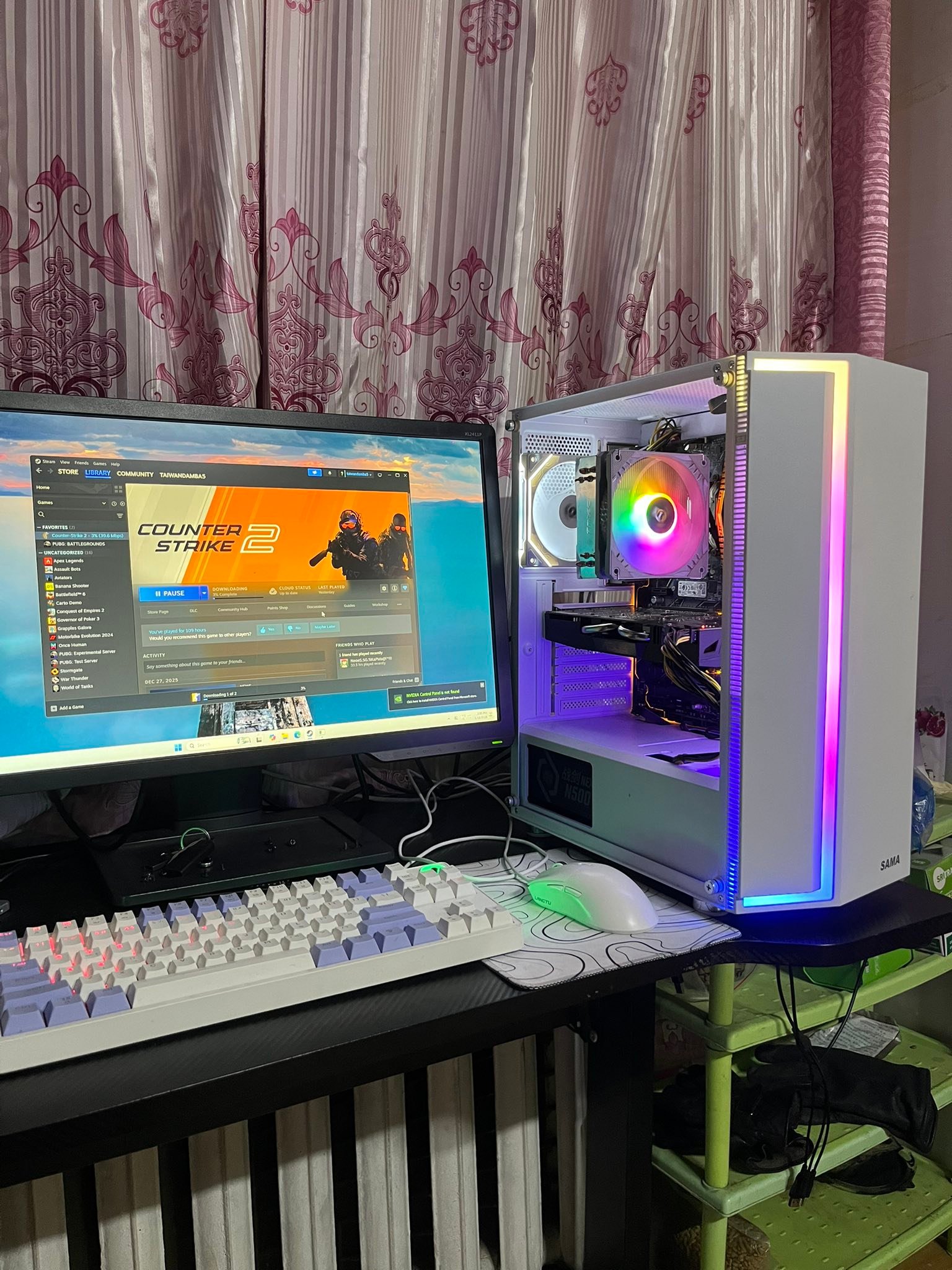 I5 9600kf z370 Gtx 1060 6gb Ssd m2 256gb Ddr4 16gb dual Benq 