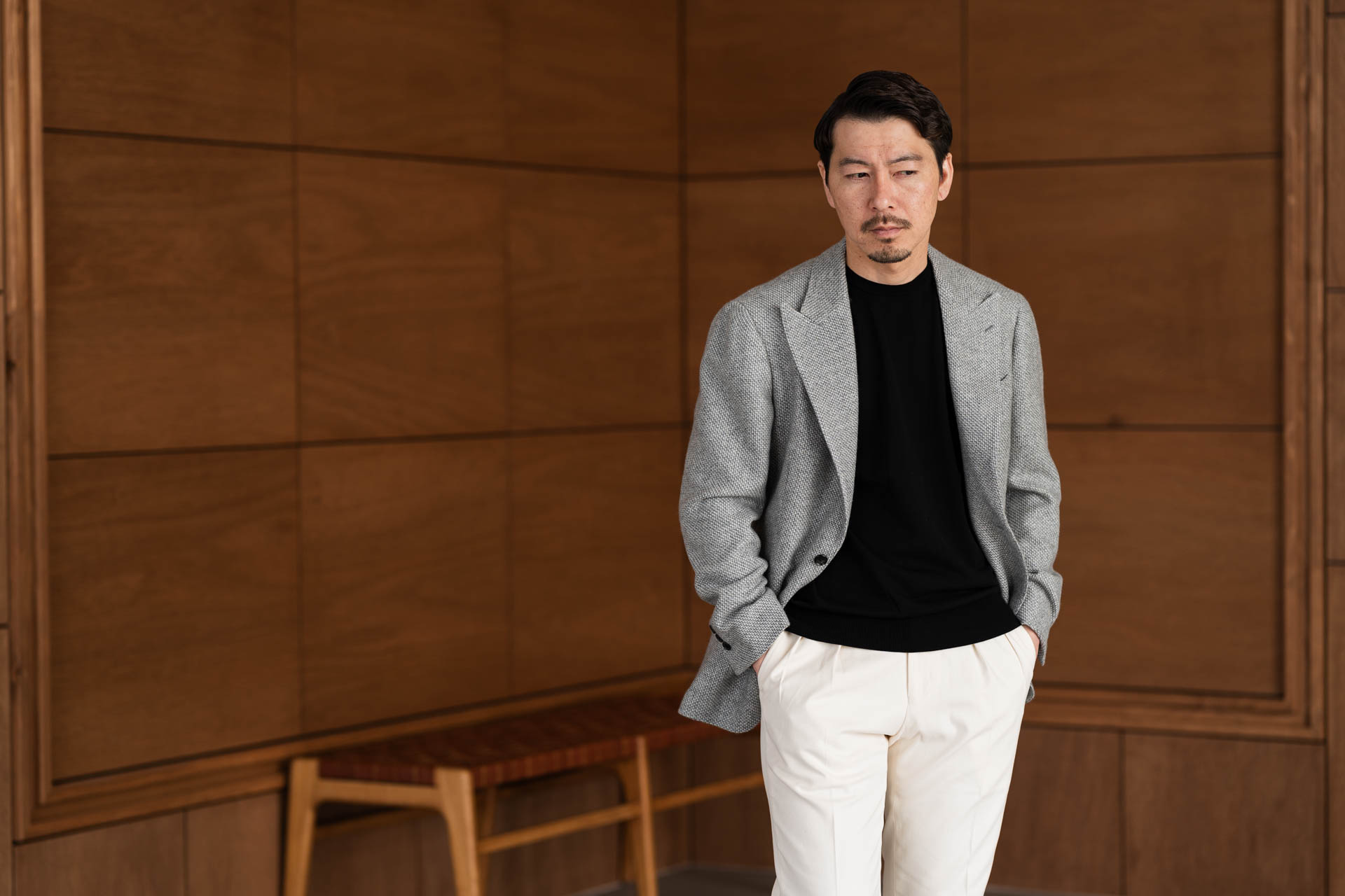 RING - 2024 autumn & winter collection – Peaked Lapel Jacket 