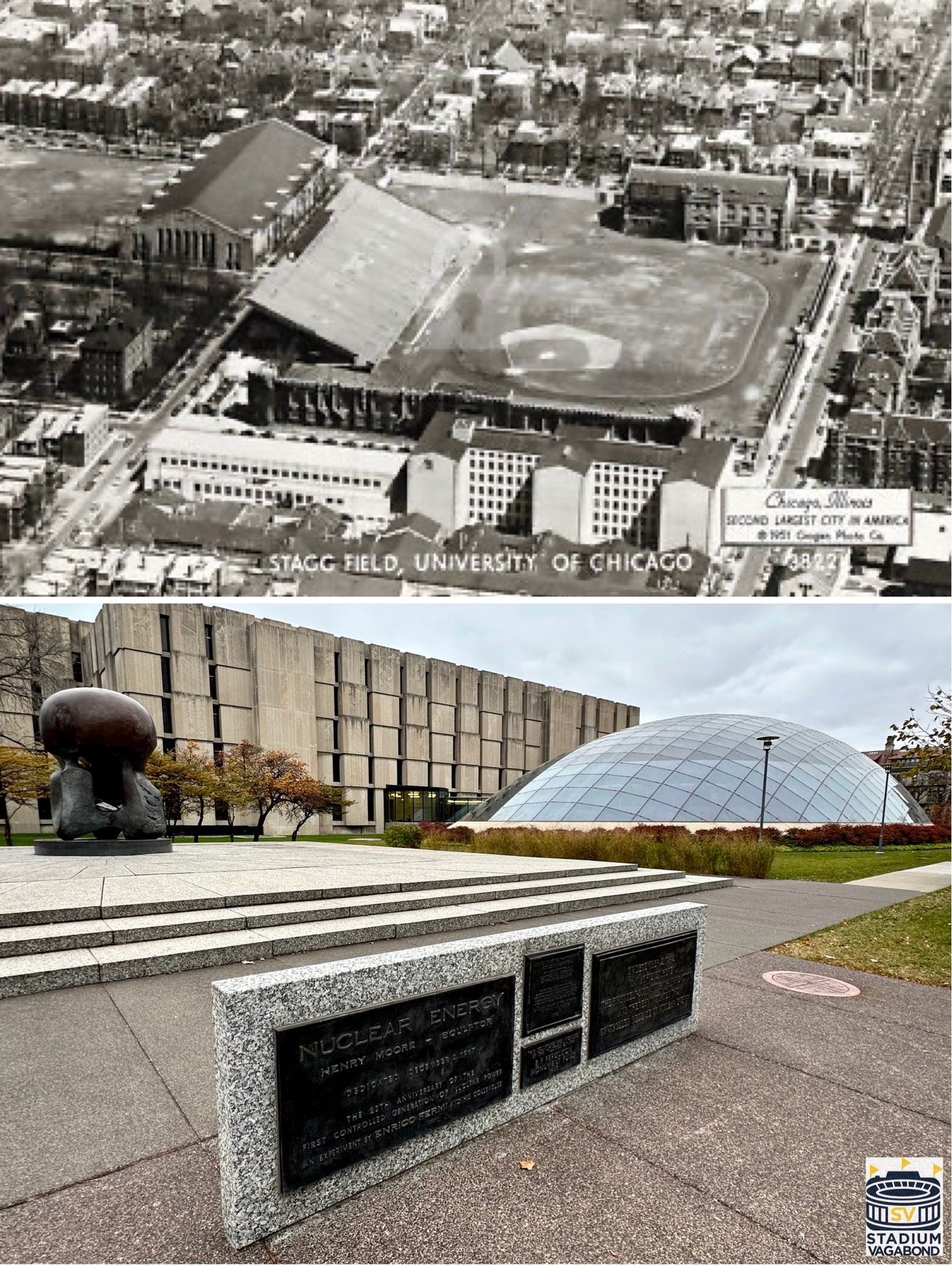 Stadium - Site of Stagg Field (originally Marshall Field), Chicago, IL ...
