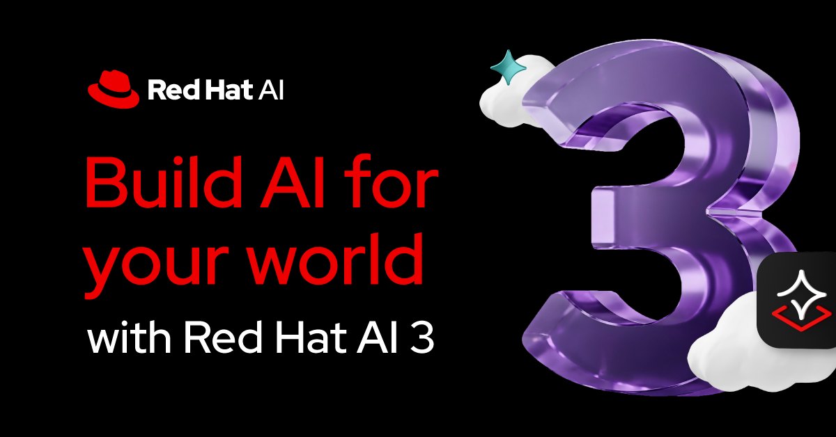 Red - 【Red Hat AI 3 全新登場，開啟企業 AI 新世代！】 當企業將 AI 從實驗階段推向實際應用時，兼顧資料隱私、成本效益 ...