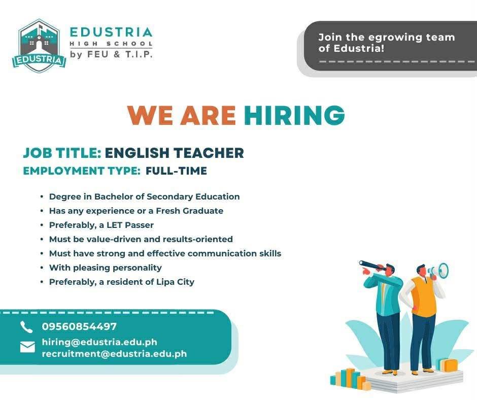 Lipa... - Lipa City PESO - Public Employment Service Office