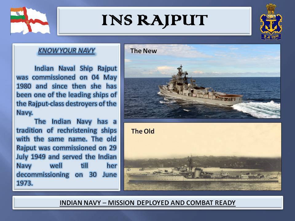 Indian Navy - #KnowyourNavy Indian Naval Ship Rajput, the...