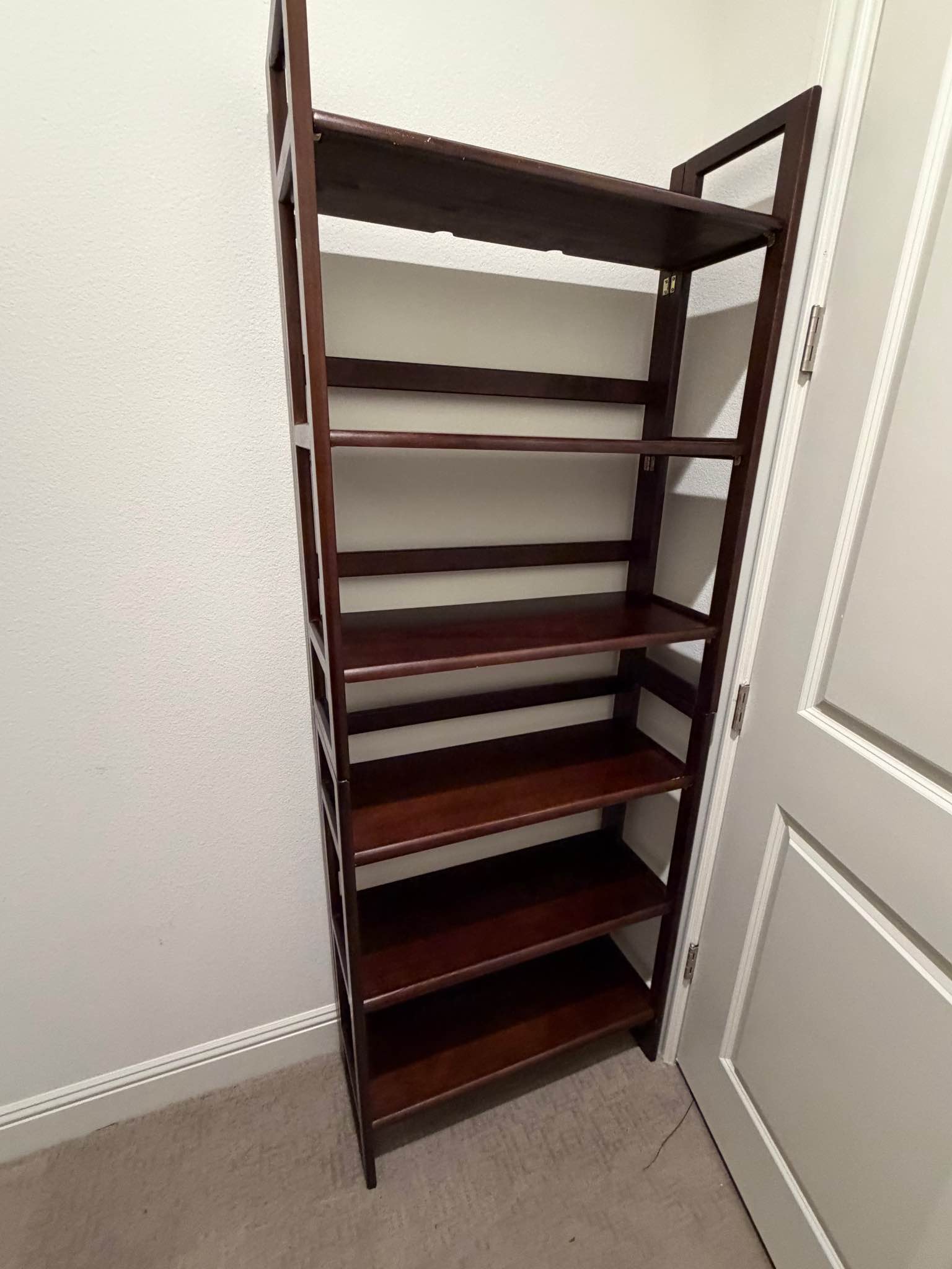 The Container Store Solid Wood Stackable Folding Bookshelf - Bookcases ...