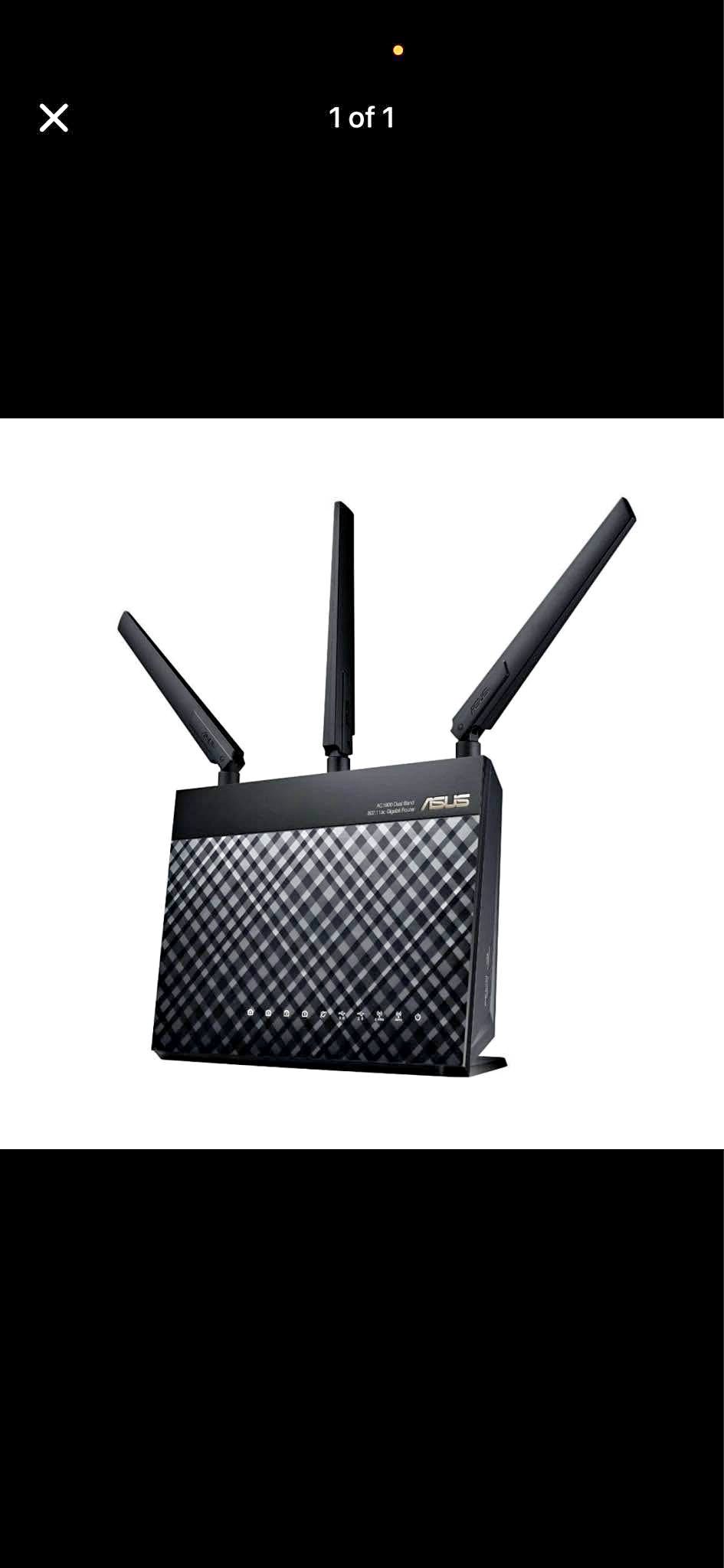 ASUS RT-AC1900P Wireless Dual-Band Gigabit Router AI-Mesh compatible ...
