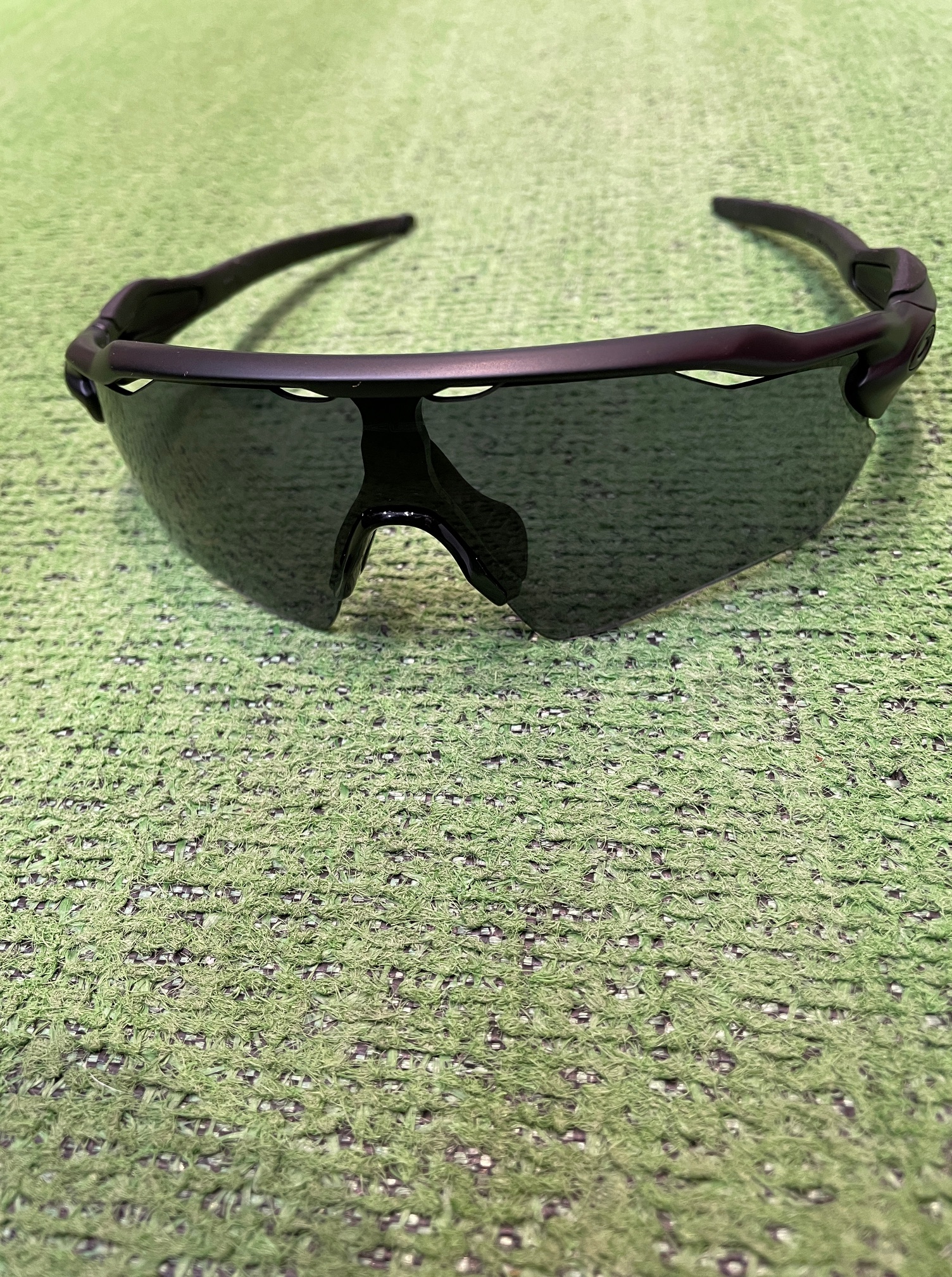 OAKLEY レーダーロック 高校野球 オールブラック カスタム 【公式