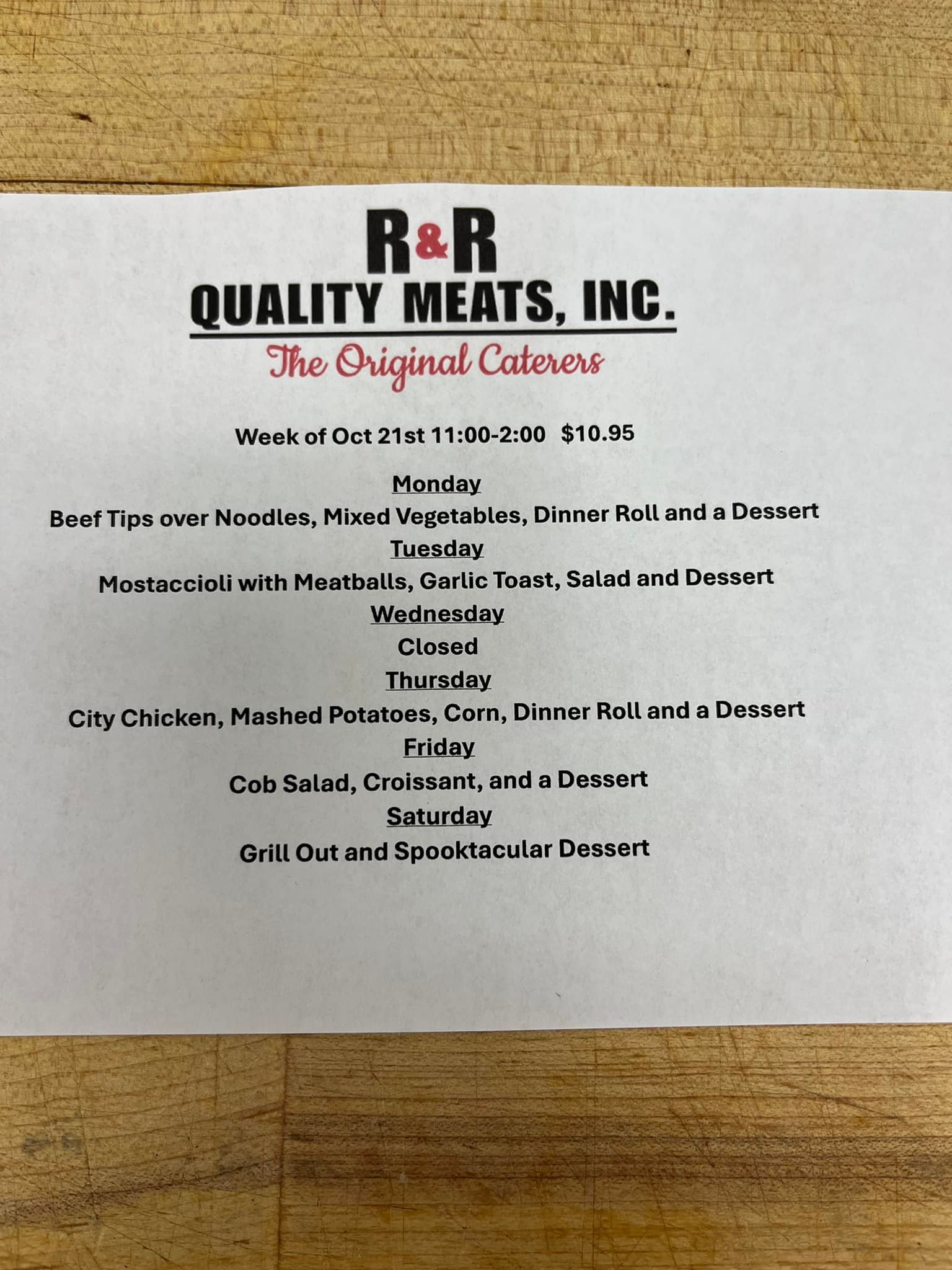 R & R Quality... - R & R Quality Meats-The Original Caterers