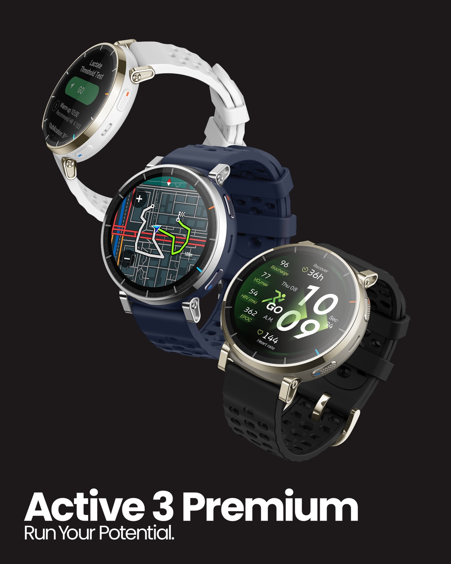 Introducing Amazfit Active 3 Premium. Progress doesn