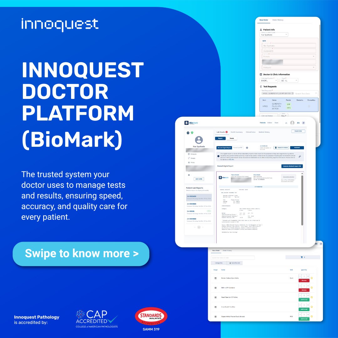 𝗪𝗵𝗲𝗻 𝘆𝗼𝘂 𝘂𝗻𝗱𝗲𝗿𝗴𝗼 𝗮 𝗵𝗲𝗮𝗹𝘁𝗵 𝗰𝗵𝗲𝗰𝗸, 𝘆𝗼𝘂... - Innoquest Malaysia | Facebook