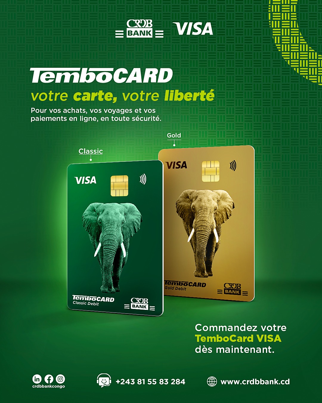 CRDB Bank Congo - 𝐄𝐥𝐥𝐞 𝐞𝐬𝐭 𝐥à. 𝐄𝐭 𝐞𝐥𝐥𝐞 𝐜𝐡𝐚𝐧𝐠𝐞 𝐭𝐨𝐮𝐭.... | Facebook