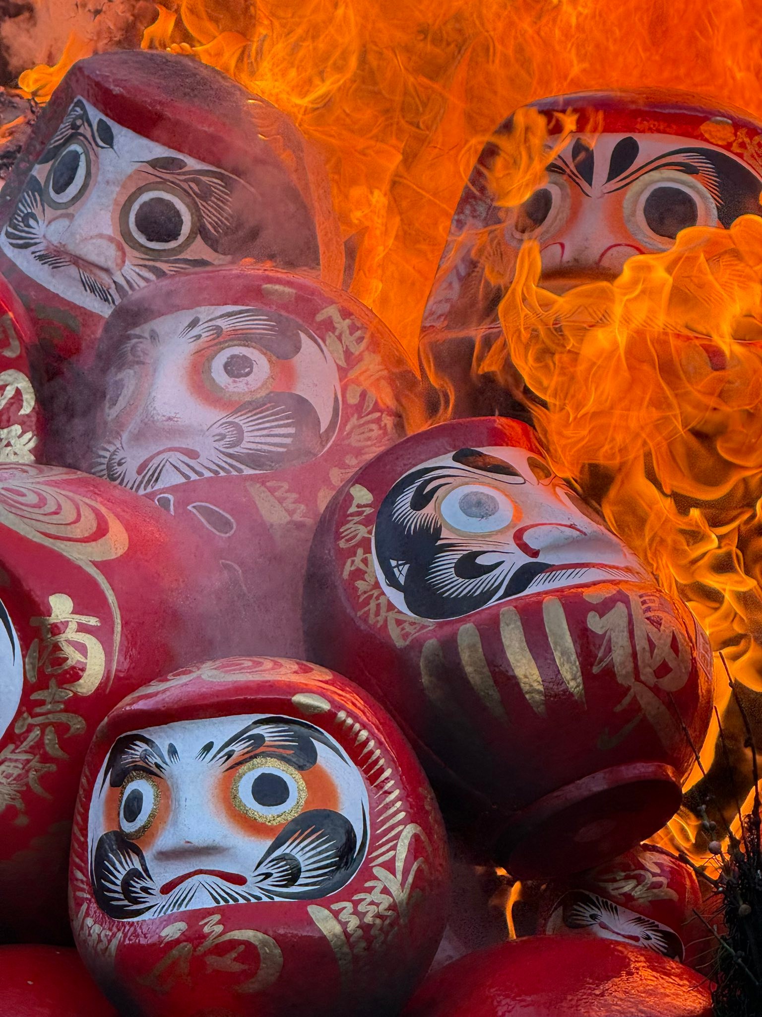 日本的新年傳統儀式——焚燒達摩住在日本久了，才慢慢懂得，達摩不只是