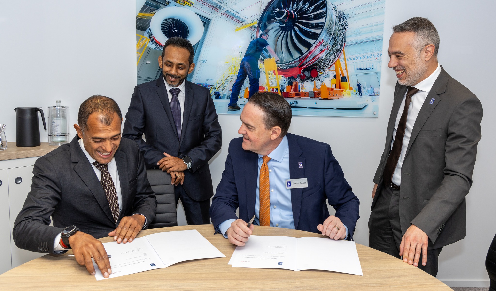 air - Seated left to right: Charles Cartier, CEO, Air Mauritius Ewen ...