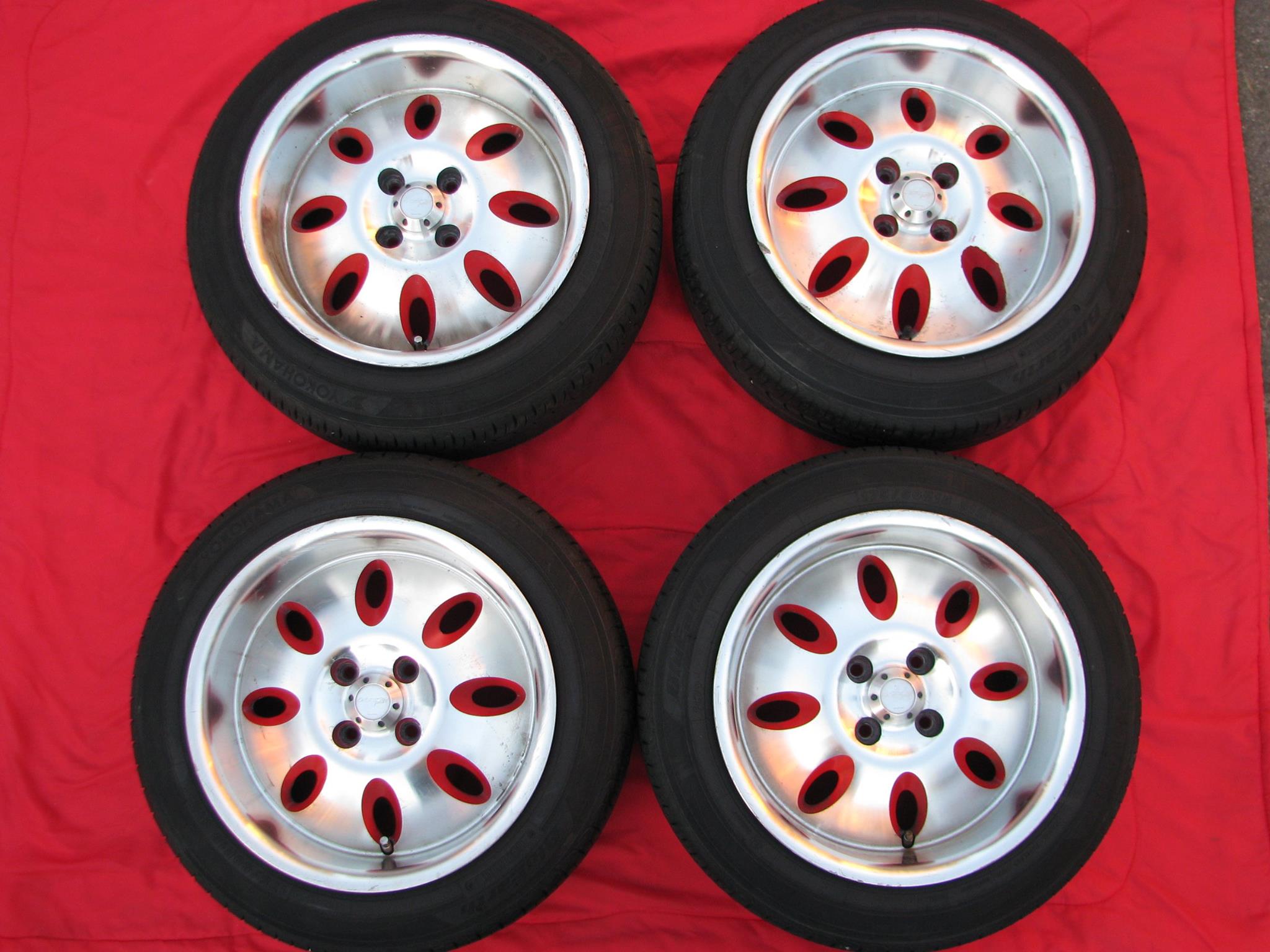 In stock: A set of Seiken NKB Power Cup II, in 15x8 +35 4x100 