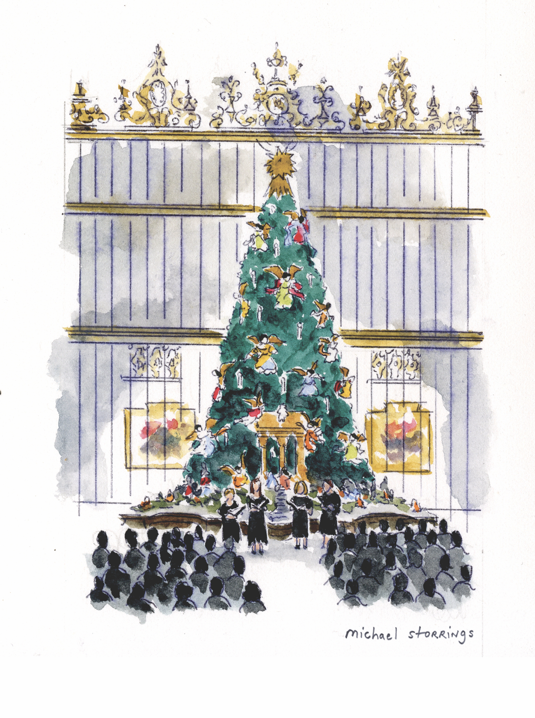 Following tradition, this year's Angel Tree Ornament depicts a
