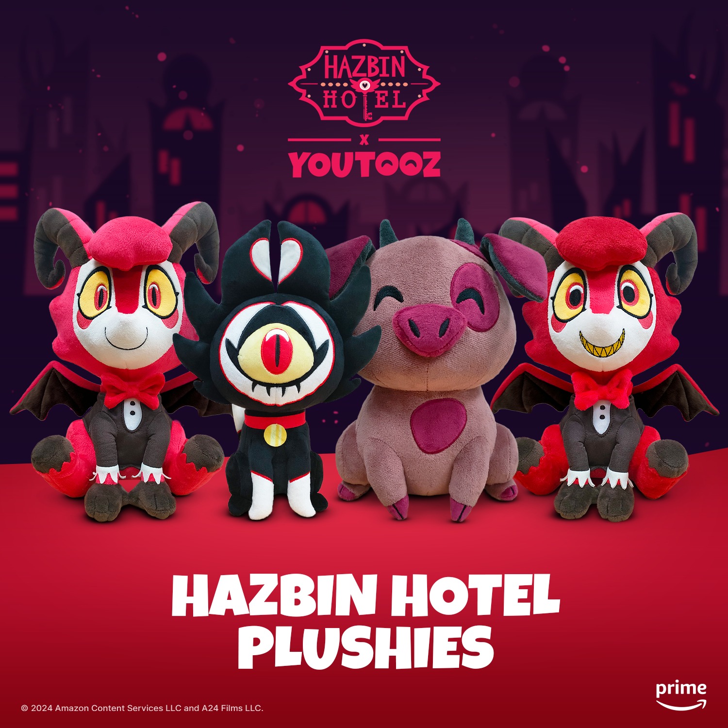 Hazbin Hotel x Youtooz Plushies are now available for Pre-order on