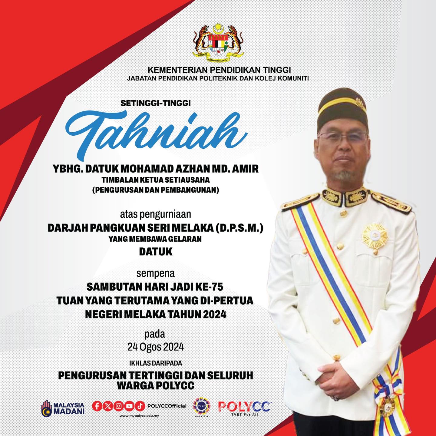 Politeknik.kolejkomuniti - Setinggi-tinggi tahniah diucapkan kepada ...