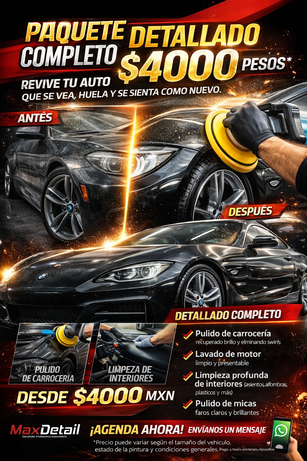 Maxdetailmxli - 🔥🚗 LAVADO DE MOTOR PROFESIONAL – MAX... | Facebook
