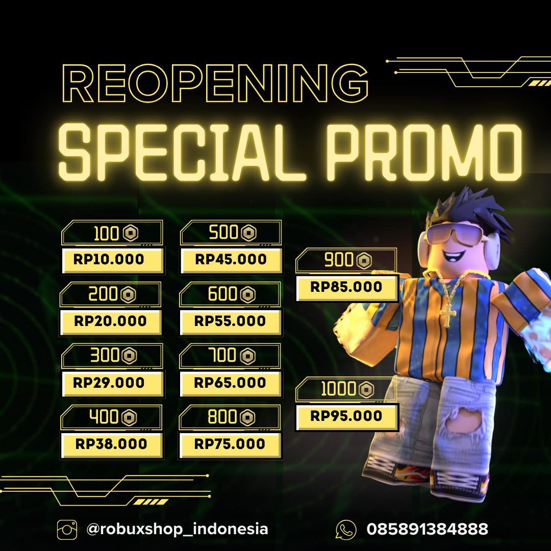 Jual Robux Murah