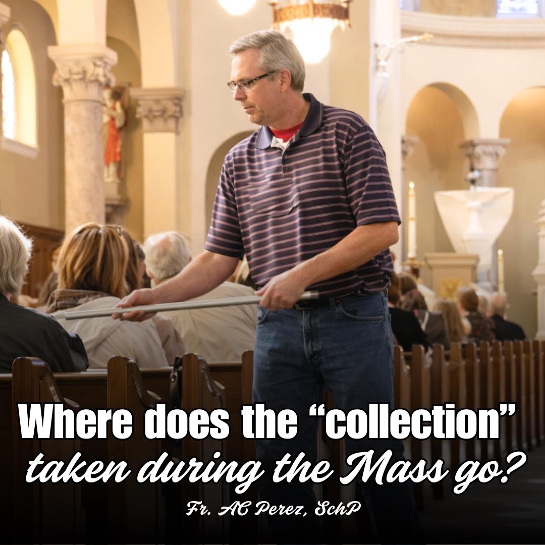 Fr. - BE IN THE KNOW | Where does the collection taken during Mass go ...