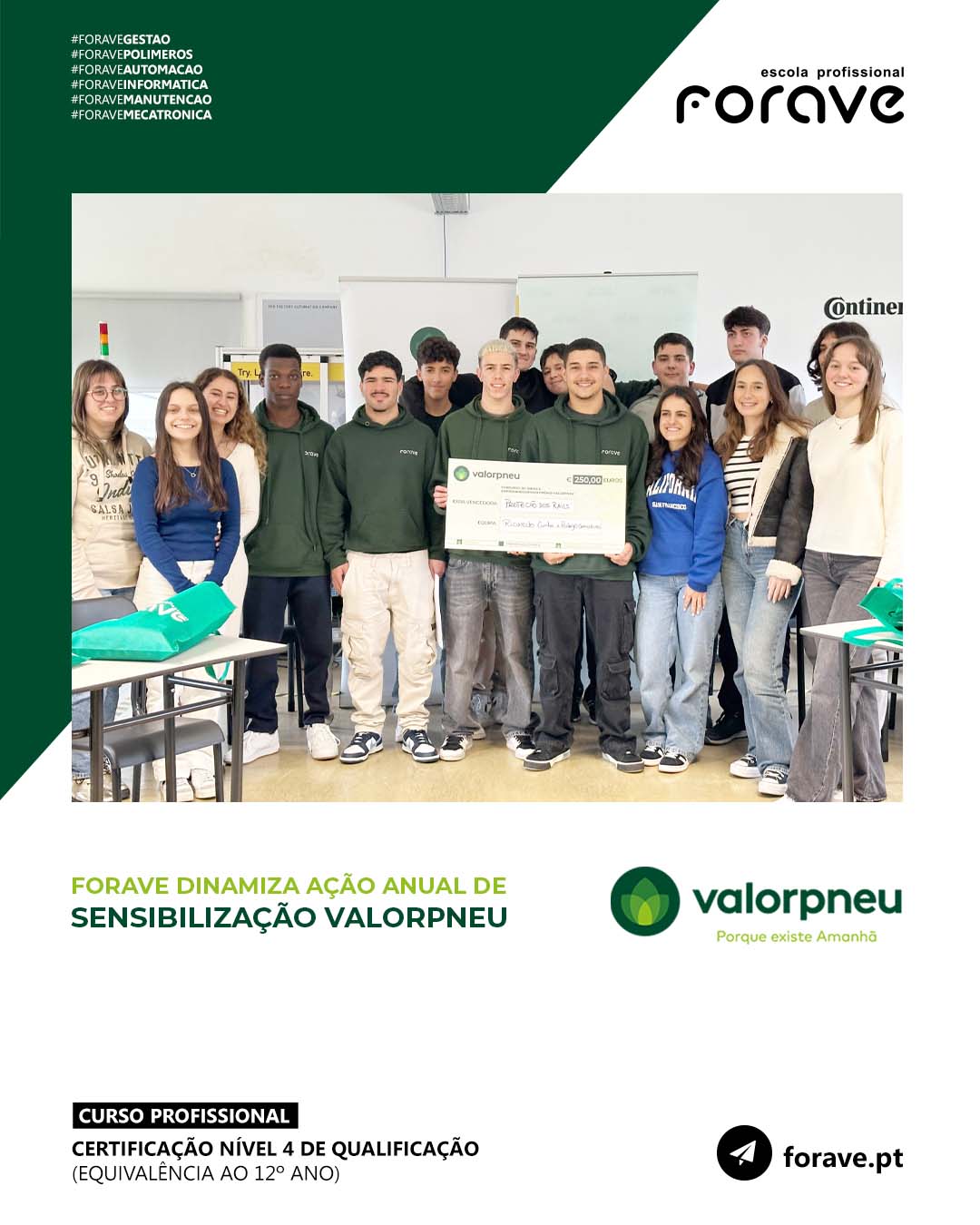 FORAVE DINAMIZA AÇÃO ANUAL DE... - Forave Escola Profissional