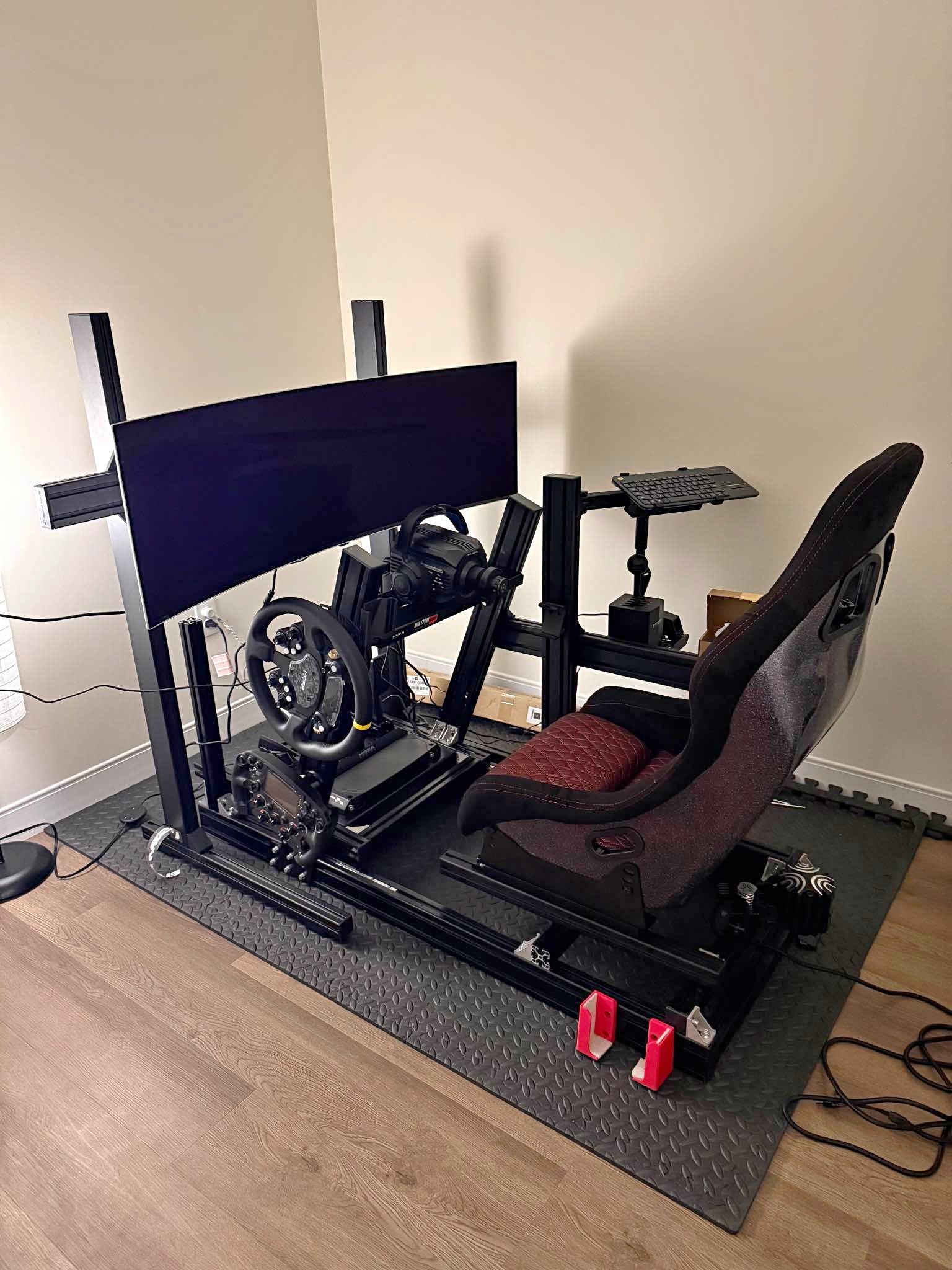 Morada Aluminum Racing Sim Cockpit - Weight Lifting Machines & Racks ...