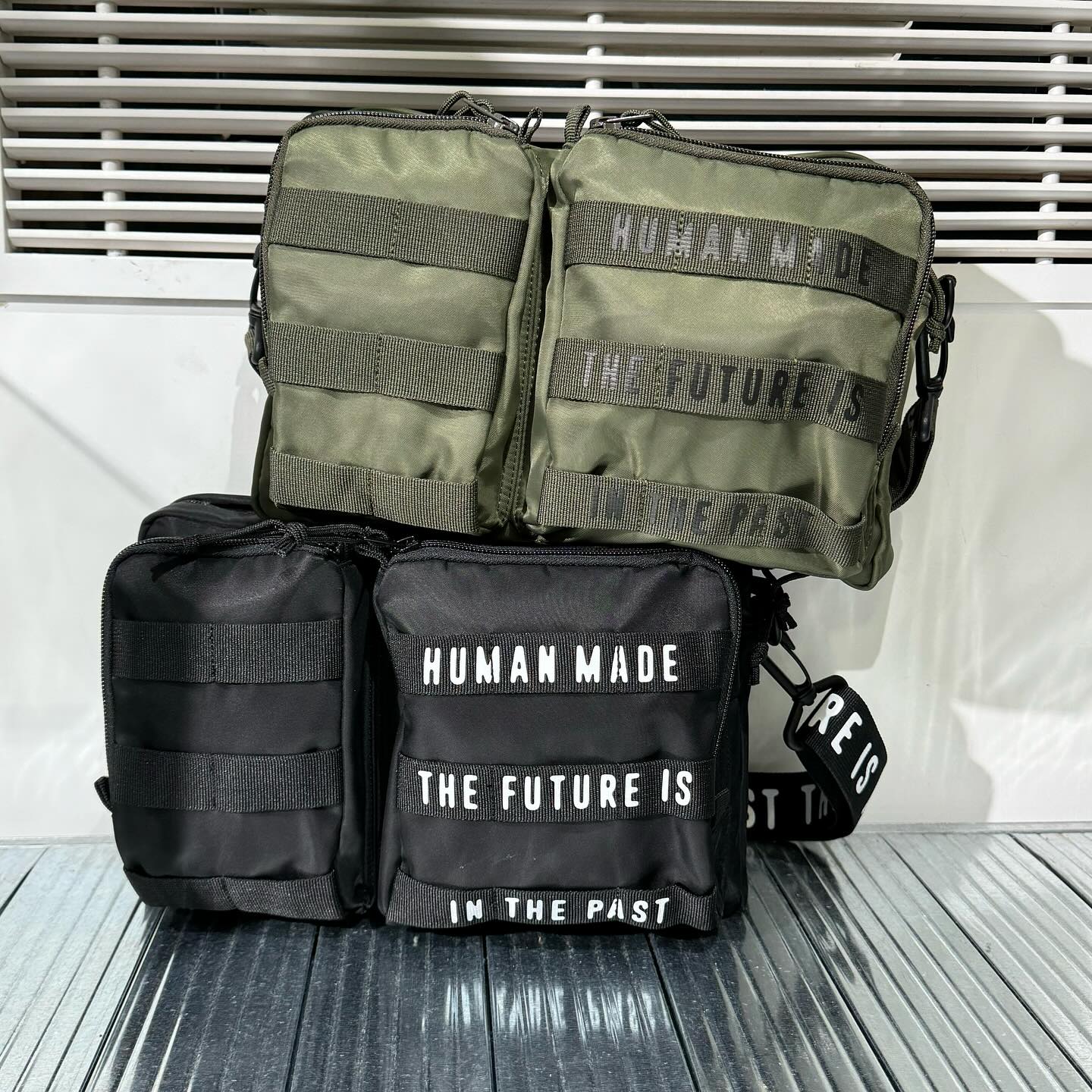 Human Made Military Pouch Small Color: Olive Drab / Black Size: OS 
