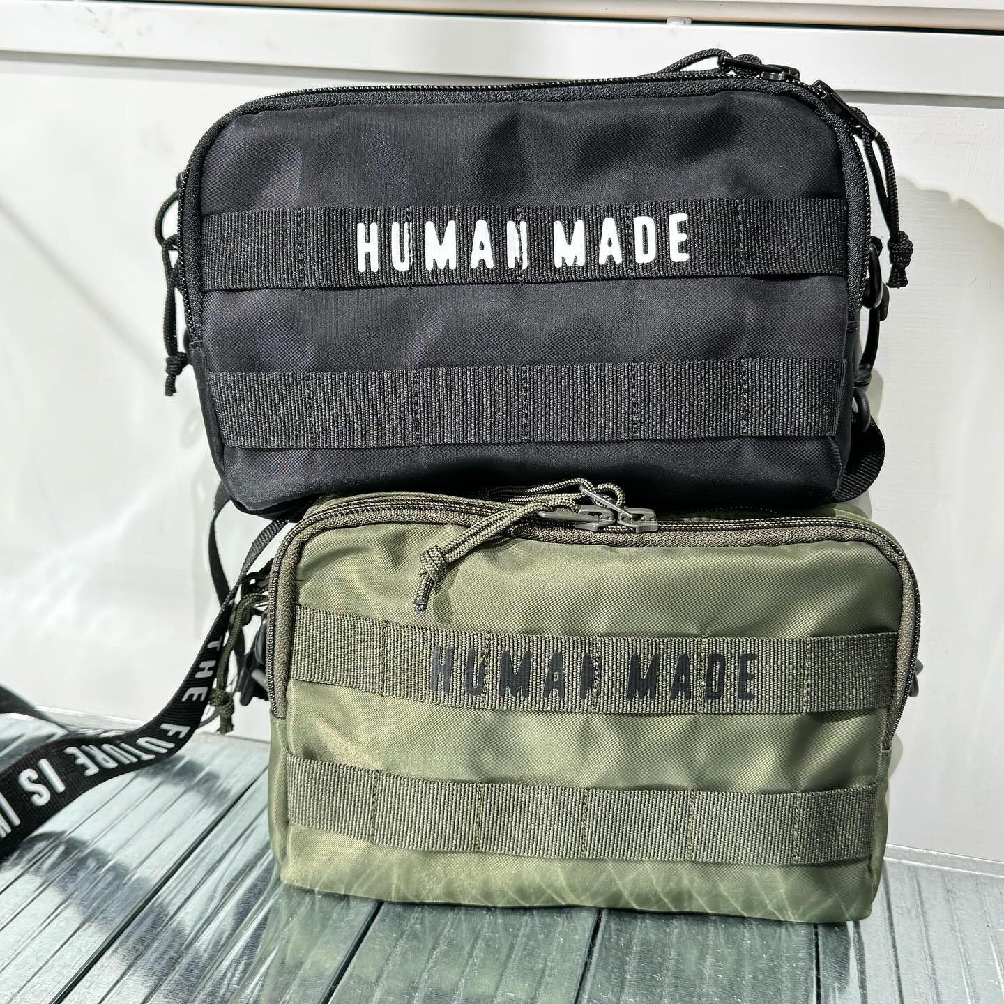 Human Made Military Pouch Small Color: Olive Drab / Black Size: OS 