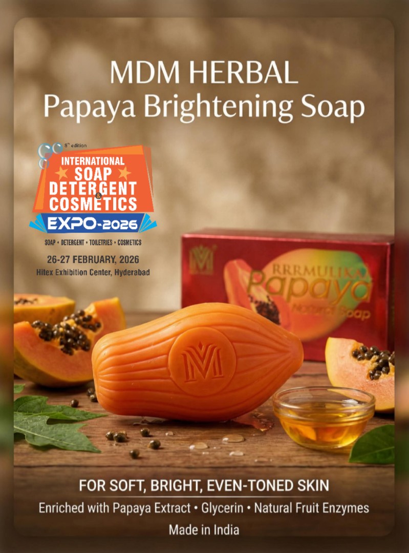 Meet MDM Herbal in Hyderabad! We're bringing the glow to the 8th International Soap Detergent & Cosmetics Expo 2026 Meet the MDM Herbal Team to explore exciting business opportunities and witness their