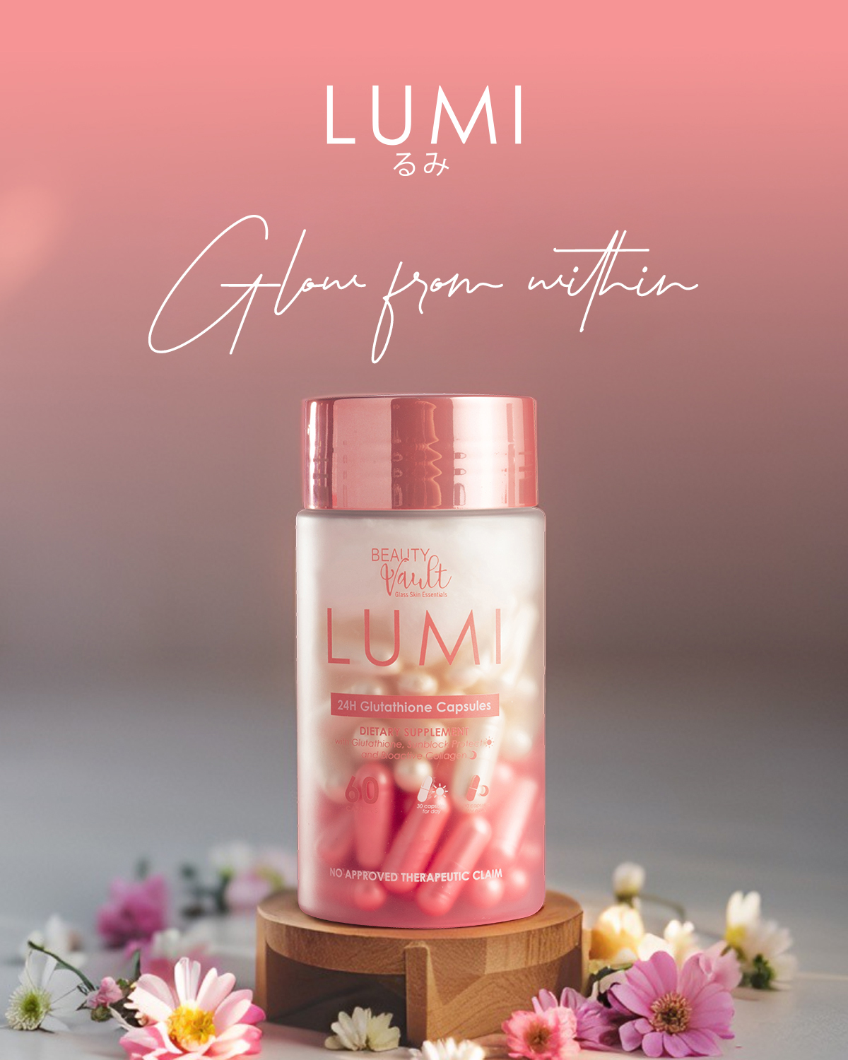 lumi beauty vault glutathione Truly glow from within with Capsules! ✨ Hindi lang pampaputi, full of vitamins pa para sa healthy skin plus extra care from within 😍 #Lumi #LumiGlutathioneCapsules #GlowWithLumi NAC Formula GLP-3 (RT) - COA-Tested, Bundle & Save (No Subscription):Buy 3 Get 2 Free (5-6 Months Supply) + Free Pill Organizer