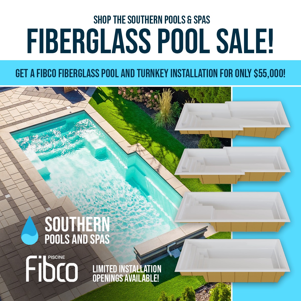 🔴 FIBERGLASS Pool Sale! 🔴 💧... - Southern Pools And Spas
