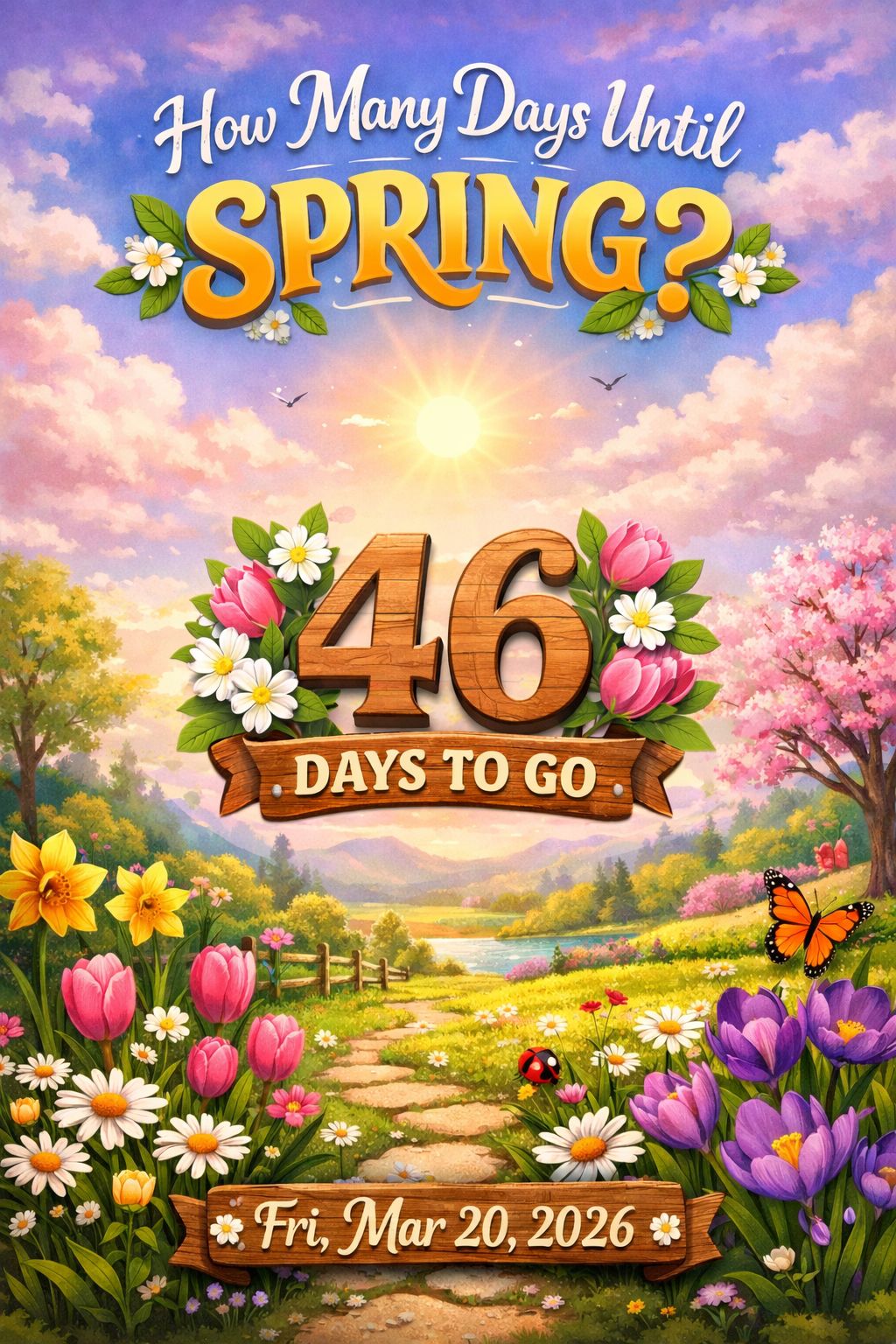 Happy - 🌸 Hello, Spring Countdown! 🌸 Only 46 days left until winter ...