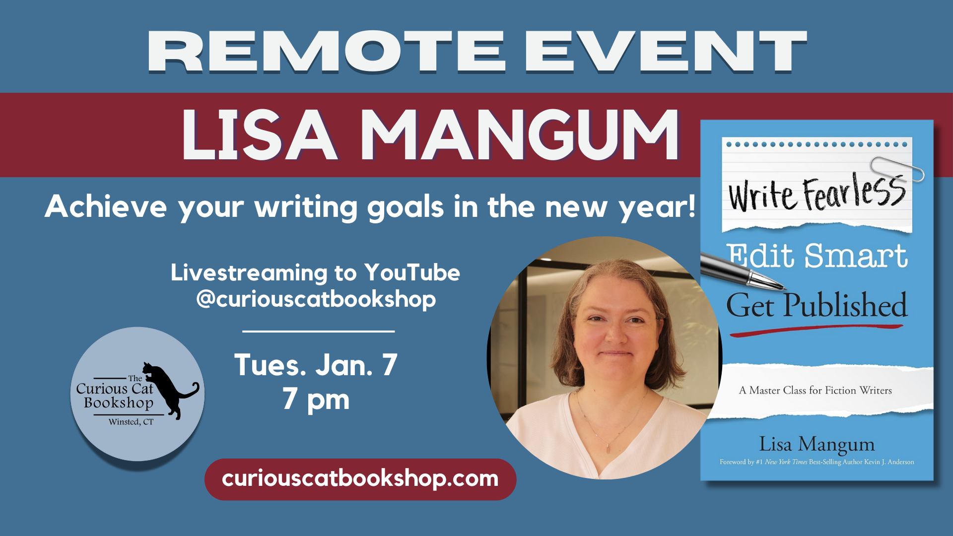Remote Event: Achieving your writing goals in the new year with author ...