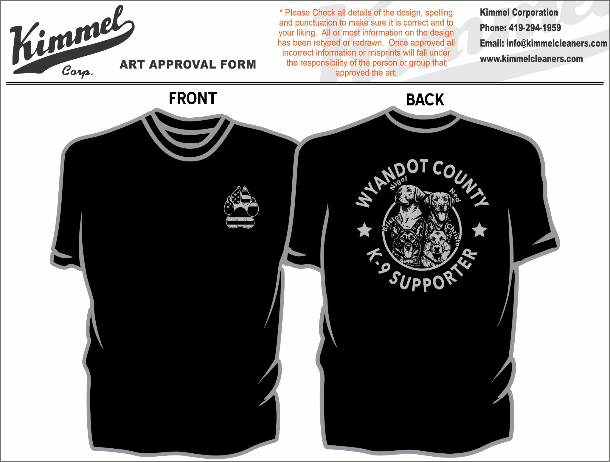 ケイ The Rock County Sheriff's Office K9 Unit is selling apparel to