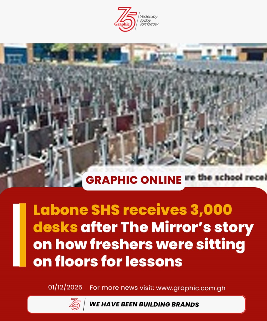 Daily - Labone SHS receives 3,000 desks after The Mirror’s story on how ...