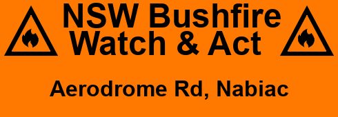 EWN - 17:34 Monday, 29 December NSW Bushfire Watch & Act: Aerodrome Rd ...